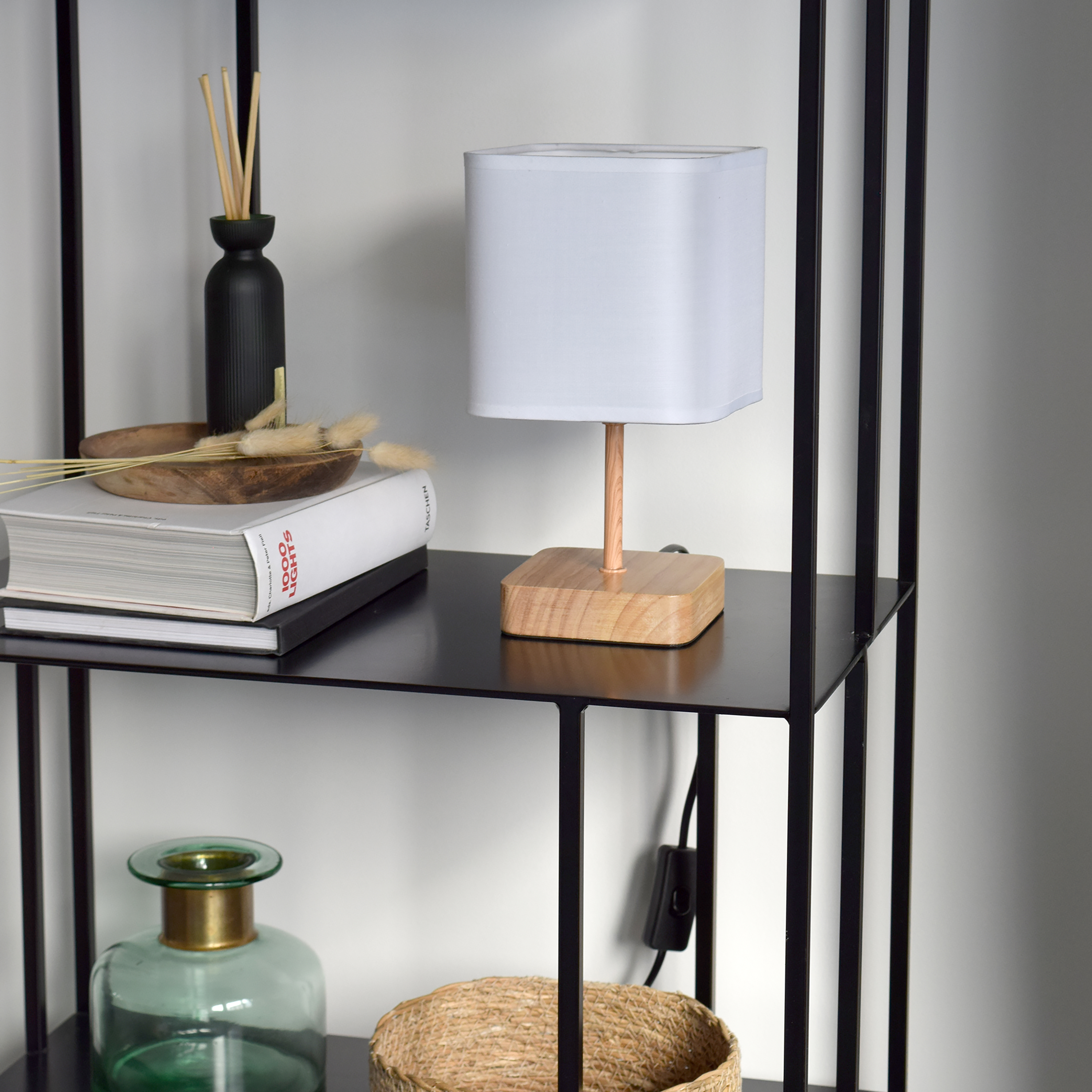 Lampa stołowa Akora biała E14 Inspire - 17