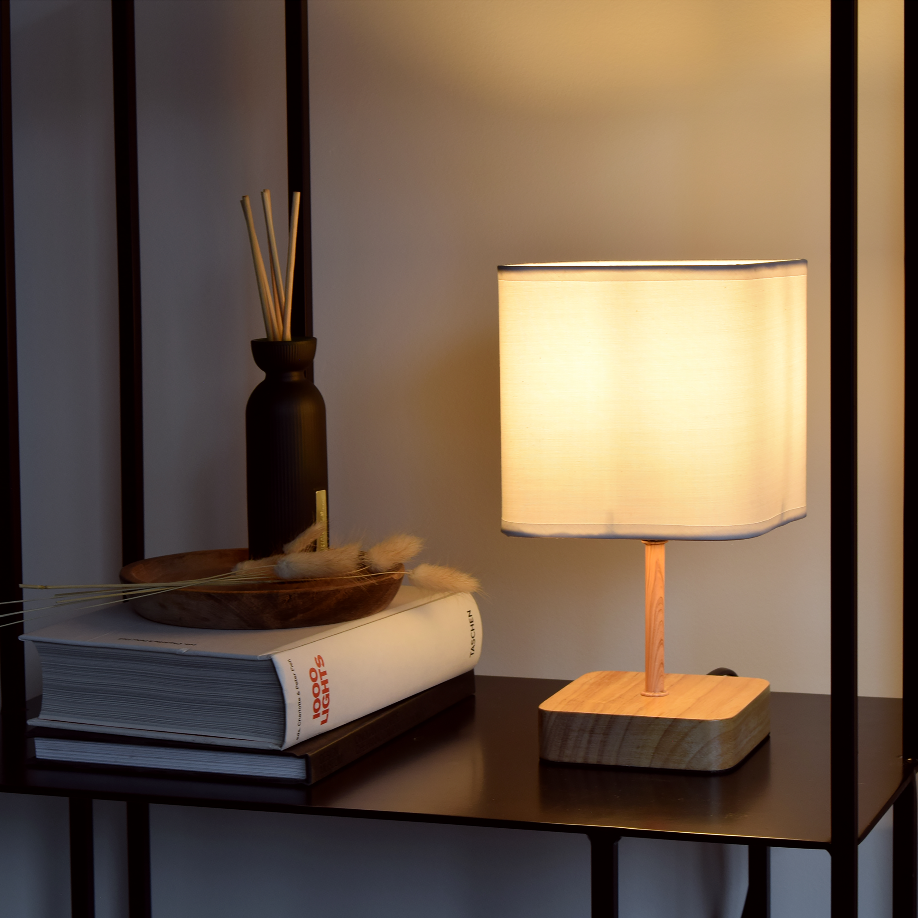 Lampa stołowa Akora biała E14 Inspire - 16