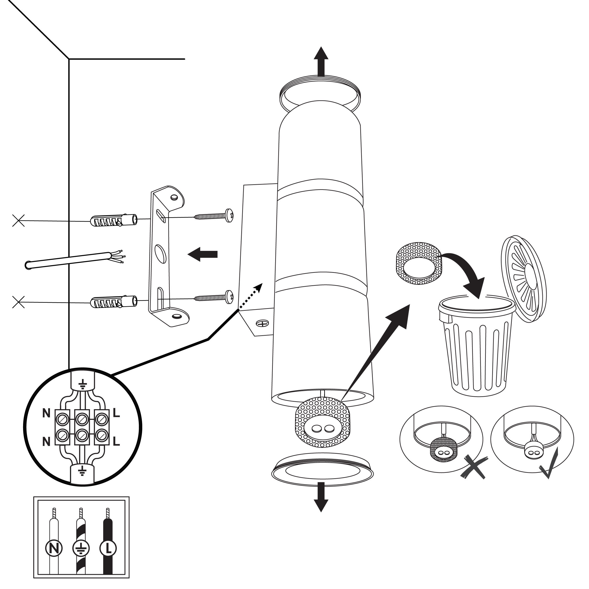Kinkiet Bamboo czarny 2 x GU10 Goldlux - 11