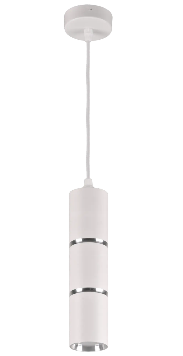 Lampa wisząca Bamboo biało-srebrna GU10 Goldlux
