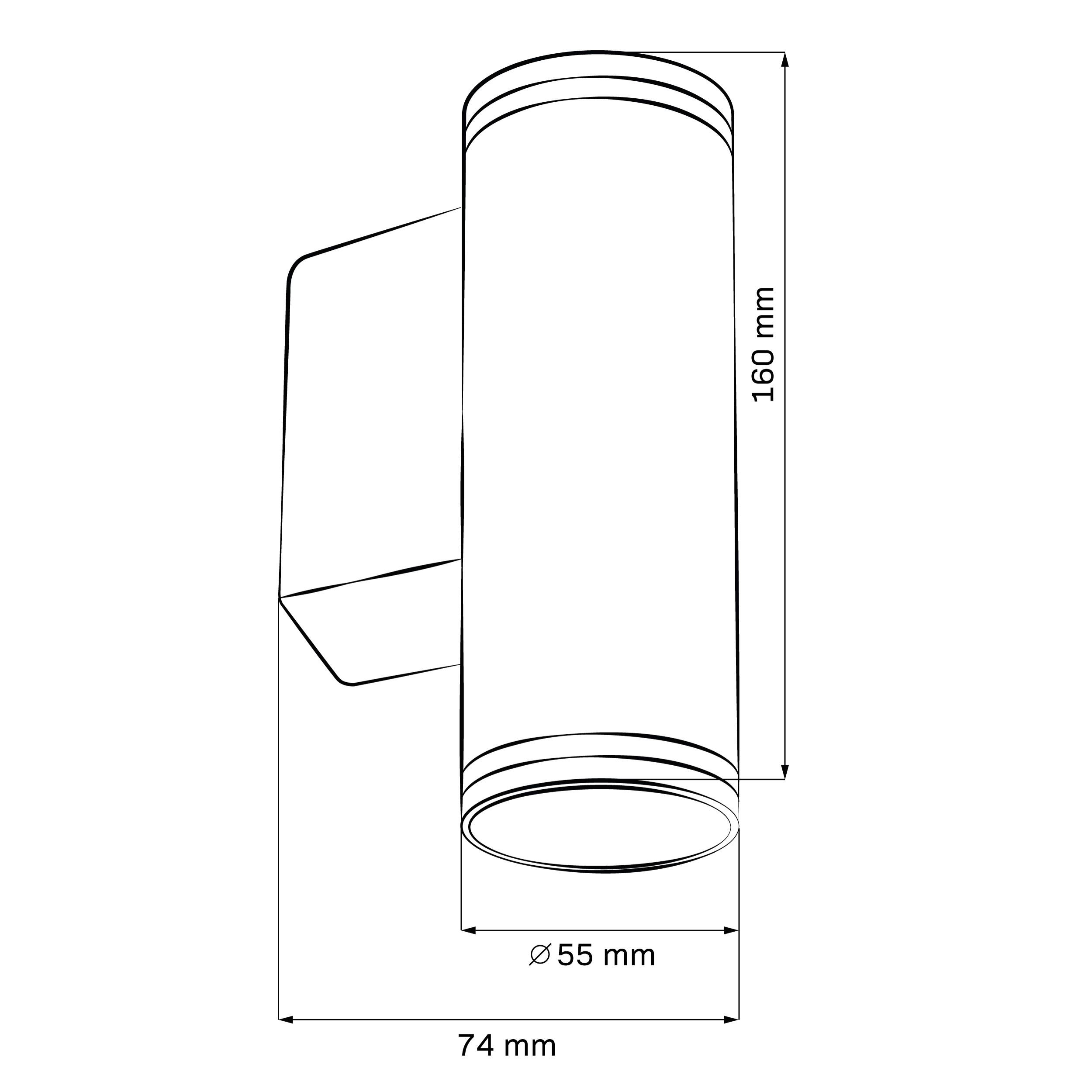 Kinkiet Paris czarny 2 x GU10 Goldlux - 6