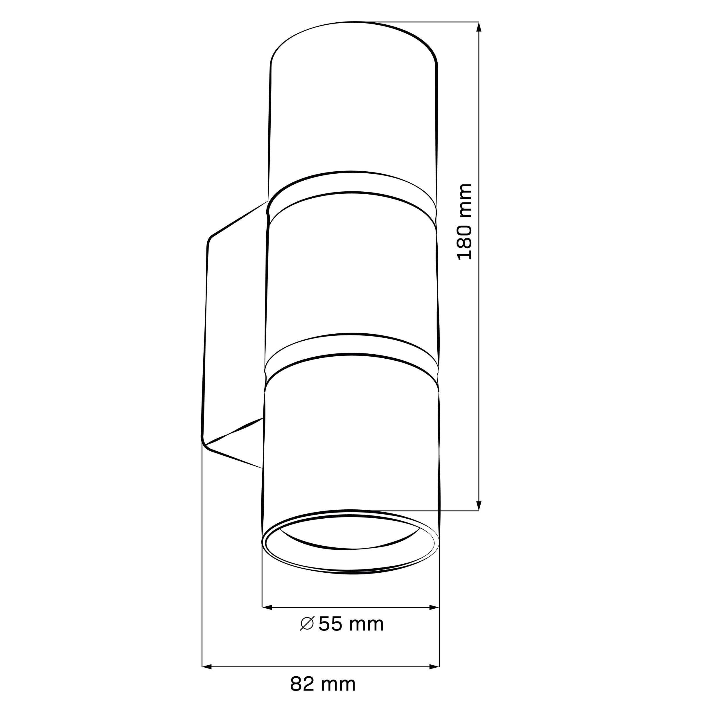 Kinkiet Bamboo czarny 2 x GU10 Goldlux - 4