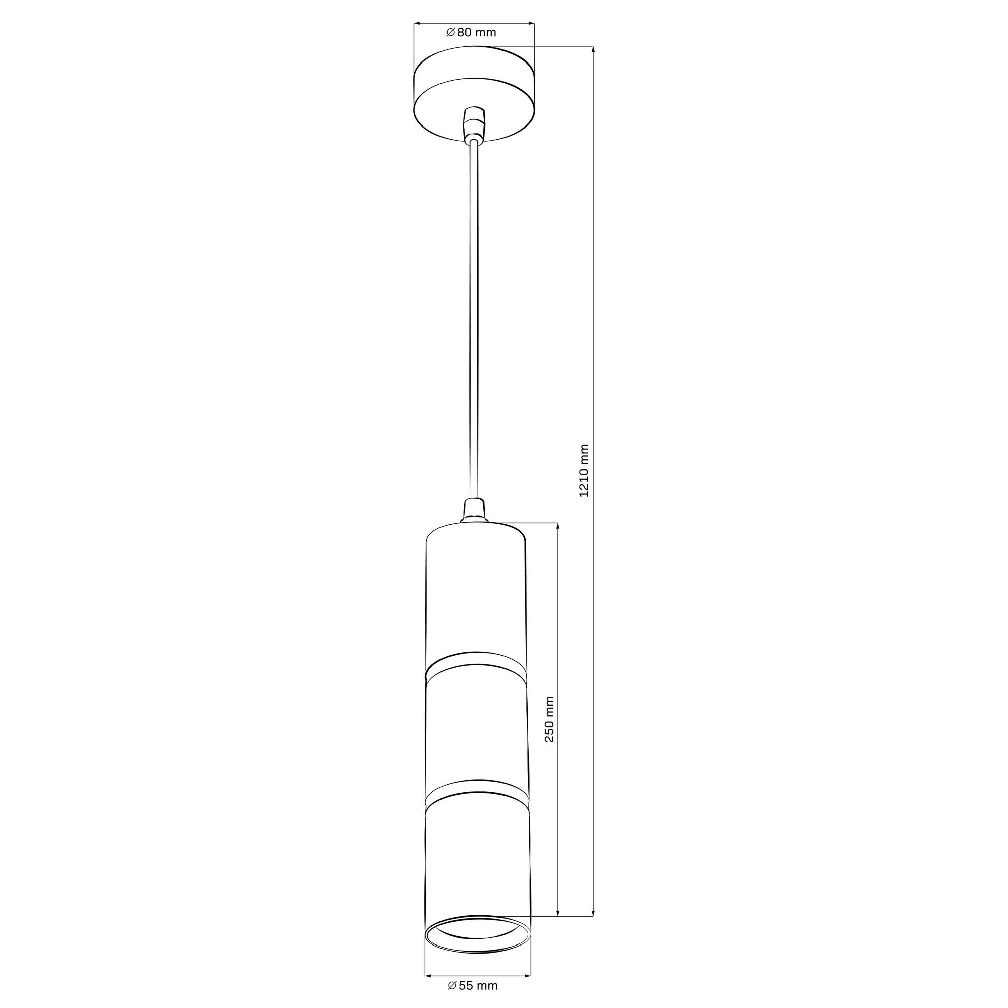 Lampa wisząca Bamboo biało-srebrna GU10 Goldlux - 3
