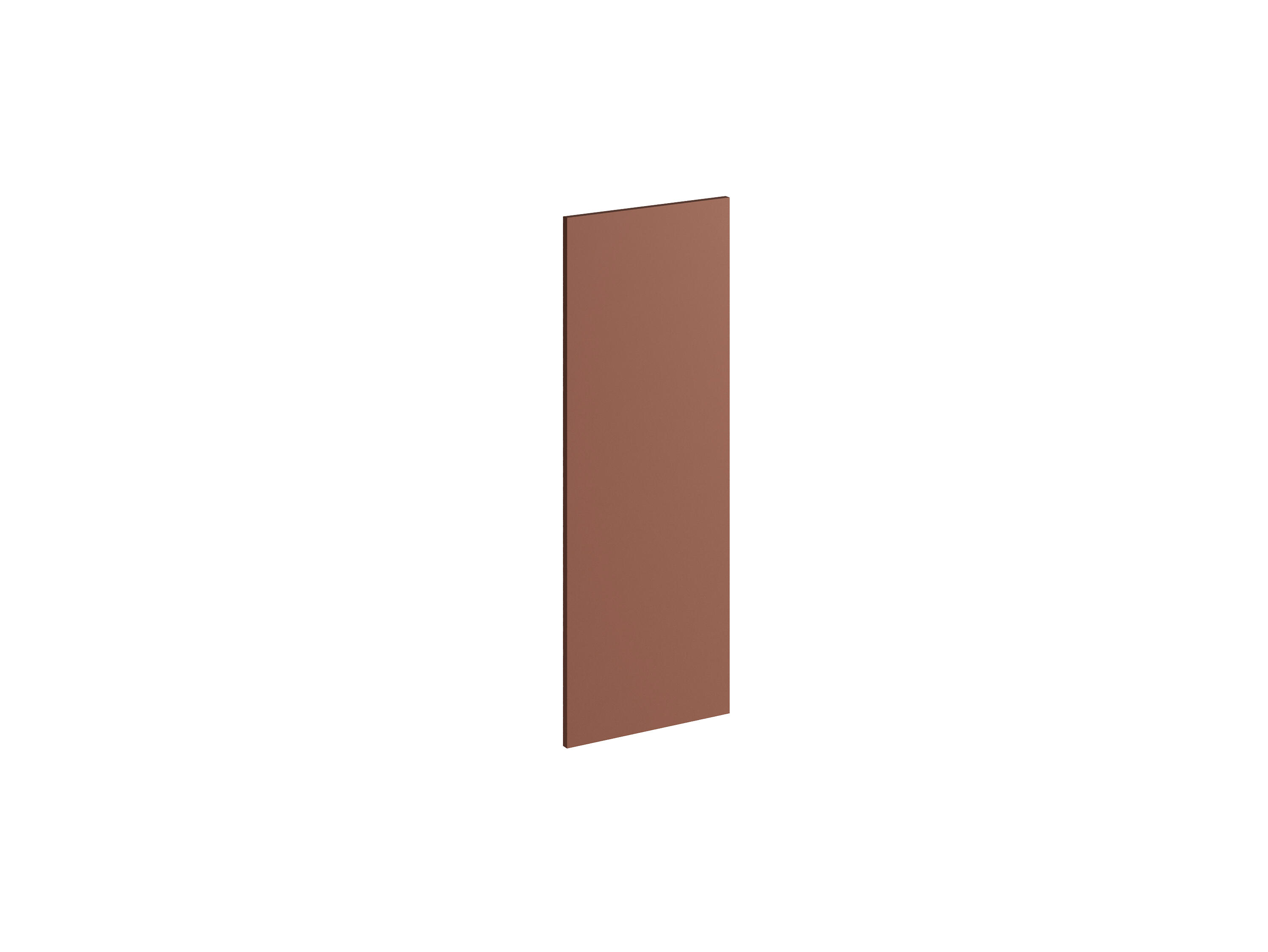 Costado para mueble de cocina delinia id mikonos terracota mate 37x102.4 cm