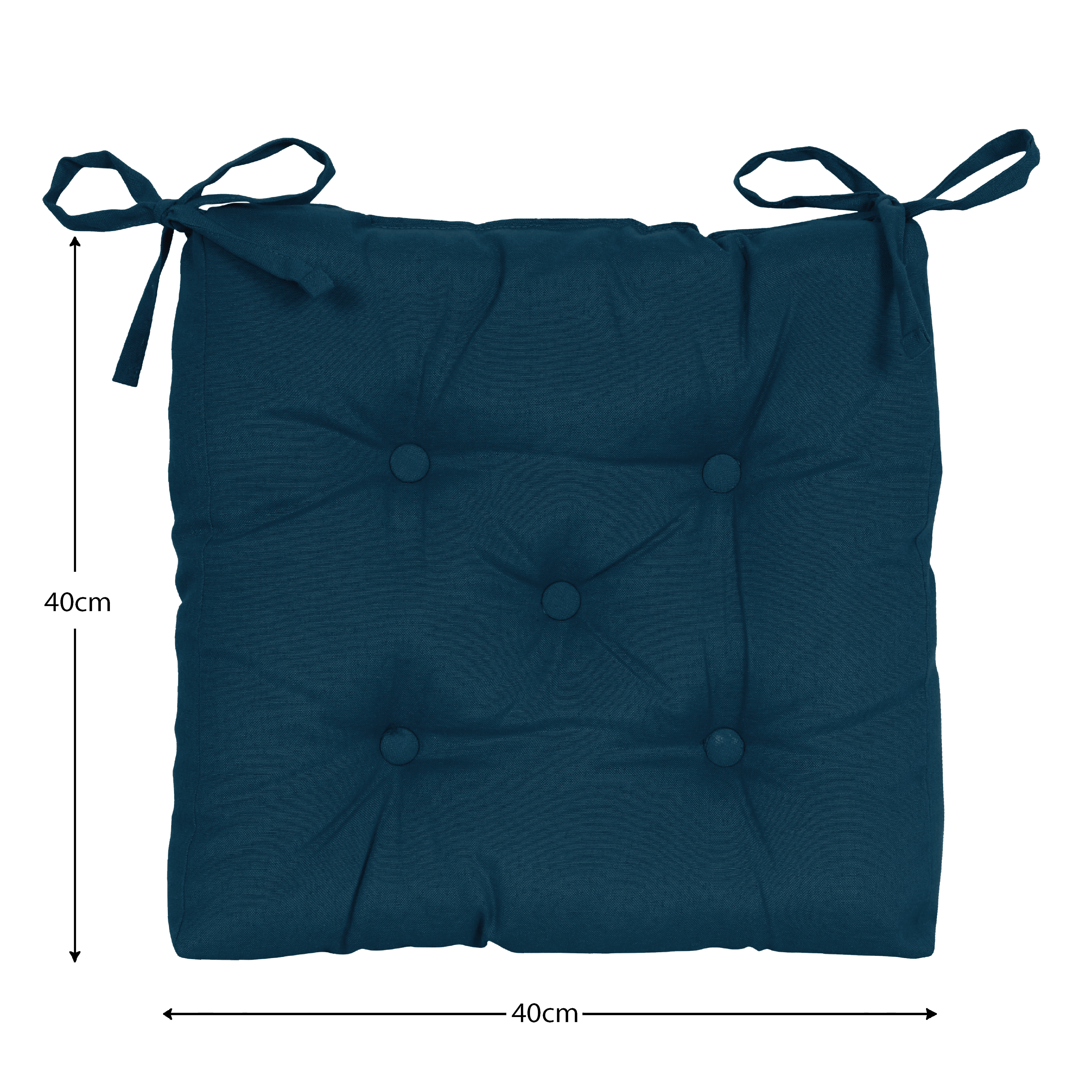 Coussin de sol Luck, bleu l.40 INSPIRE - 3