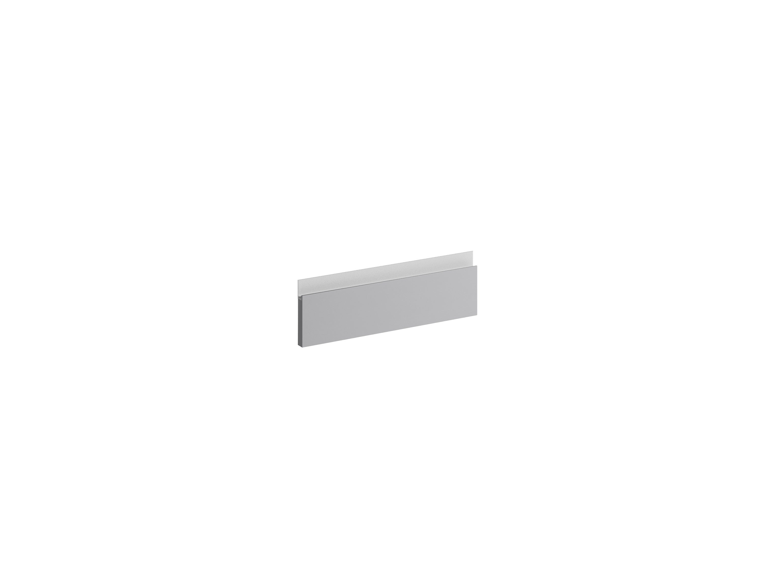 Frente de cajón mueble de cocina delinia id mikonos gris nube mate 40x12.8 cm
