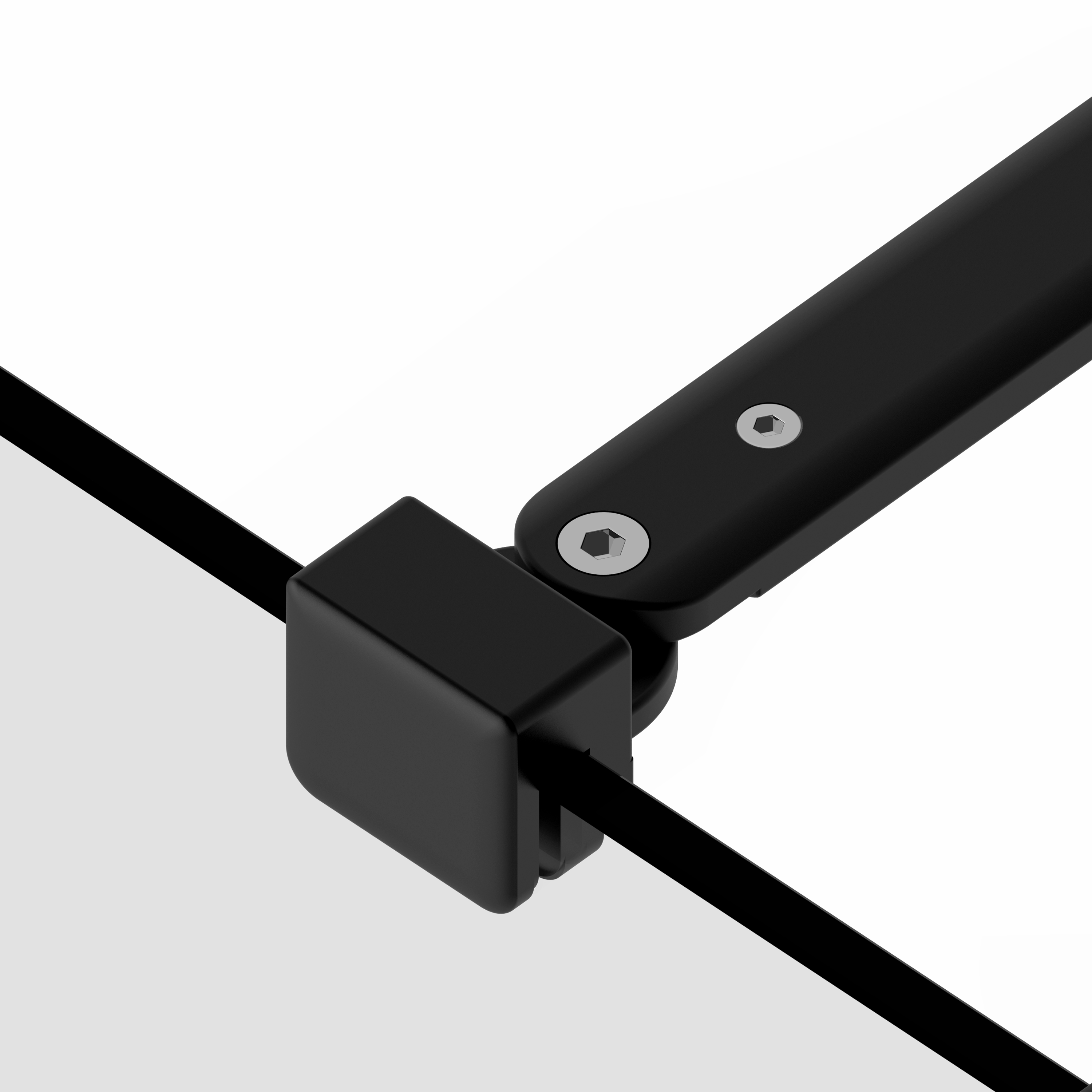 Kabina Walk-in Remix 100x200 transparentna profil czarny Sensea - 21