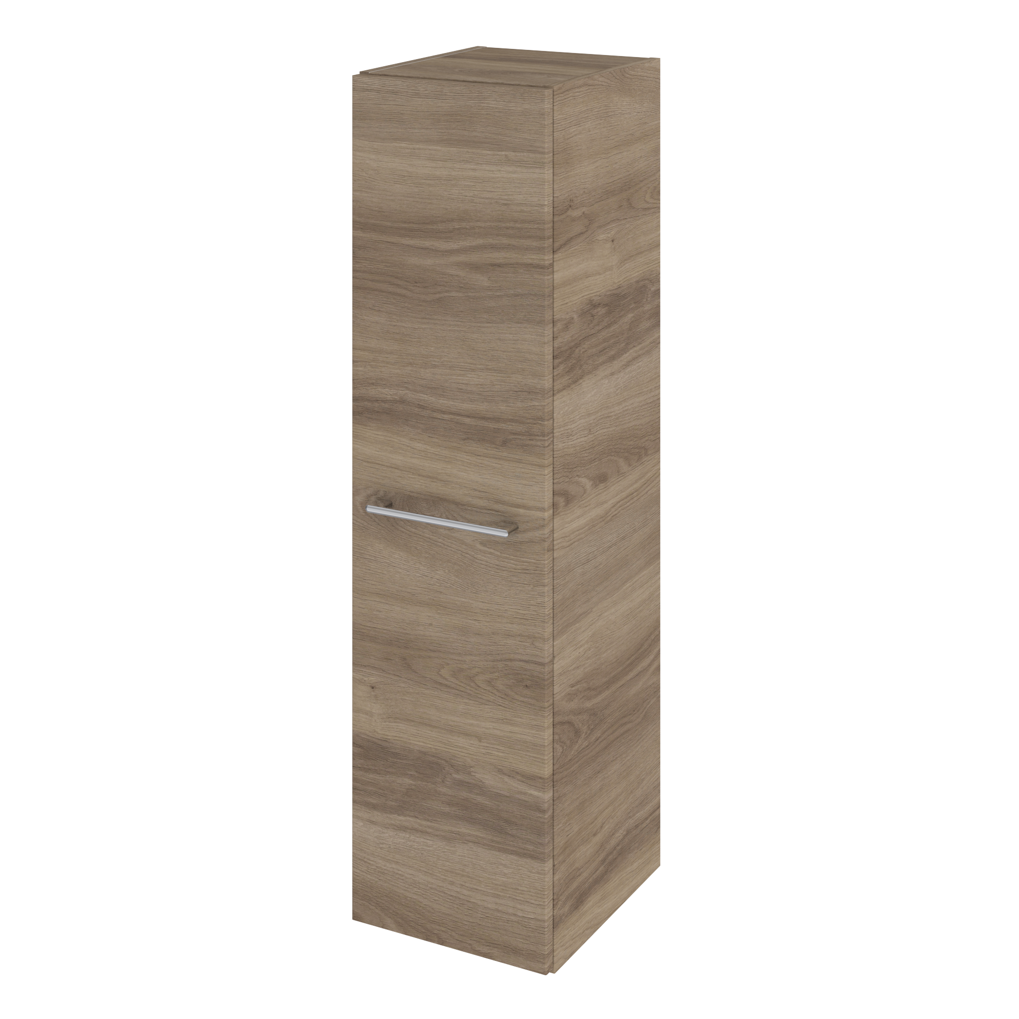 Porte de meuble de salle de bains effet chêne havane charleston l.30 x H.115 cm  - 2