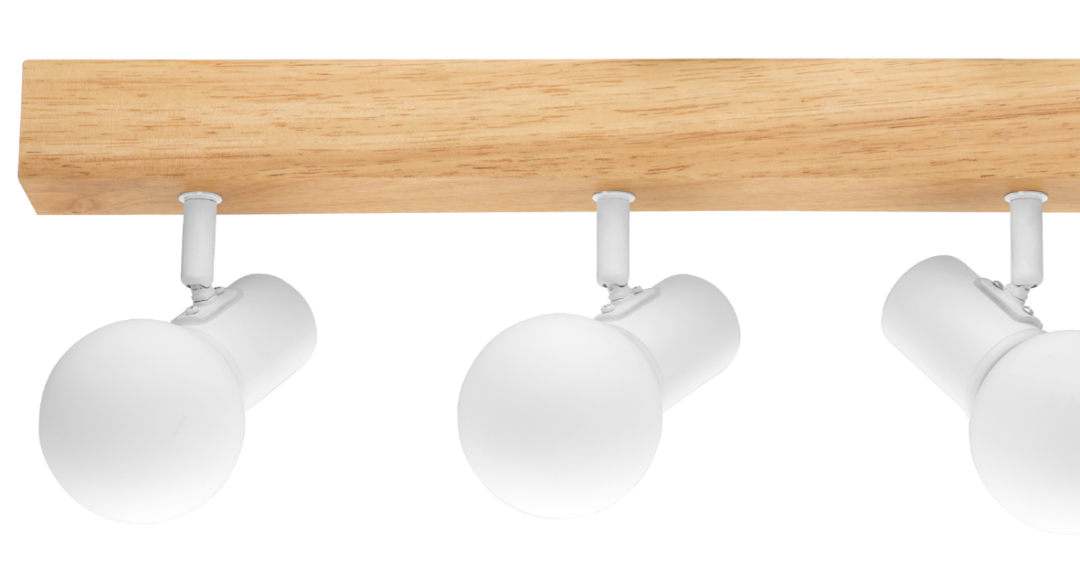 Barra de focos Townshend 4 luces G9 IP44 madera y blanco - 5