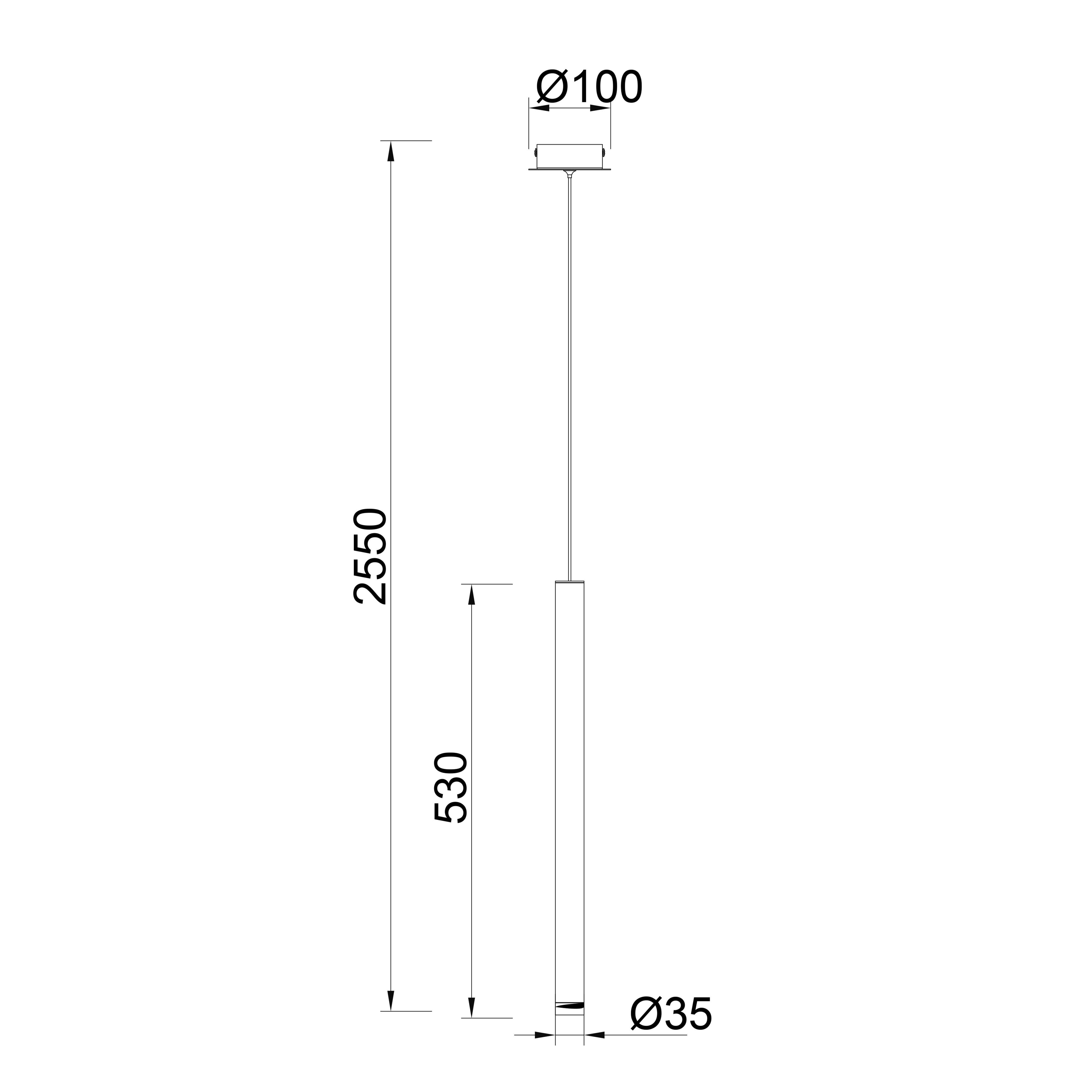Candeeiro de teto suspenso LED CALA 6W 3000K 420LM BRANCO - 8