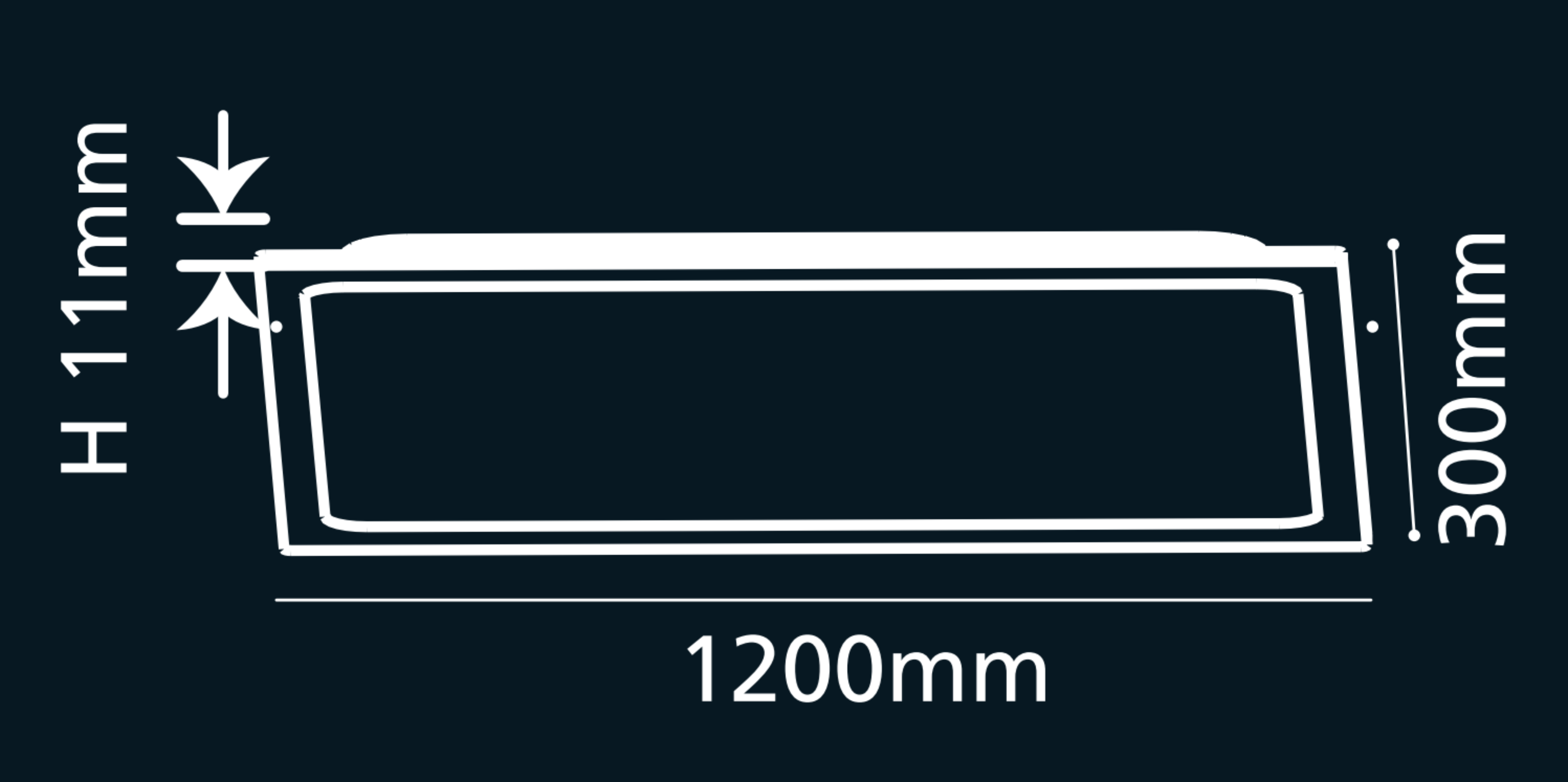 Panel LED 120x30 cambio color, mando y bluetooth 34w 4300 lúmenes - 4