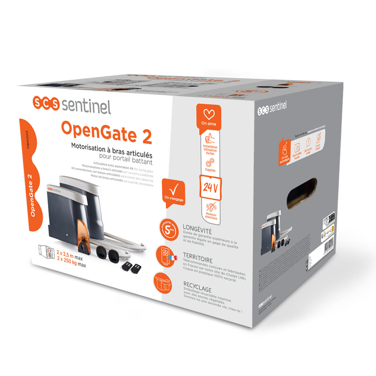 Motor puerta batiente 24V SCS SENTINEL OpenGate2 - 13