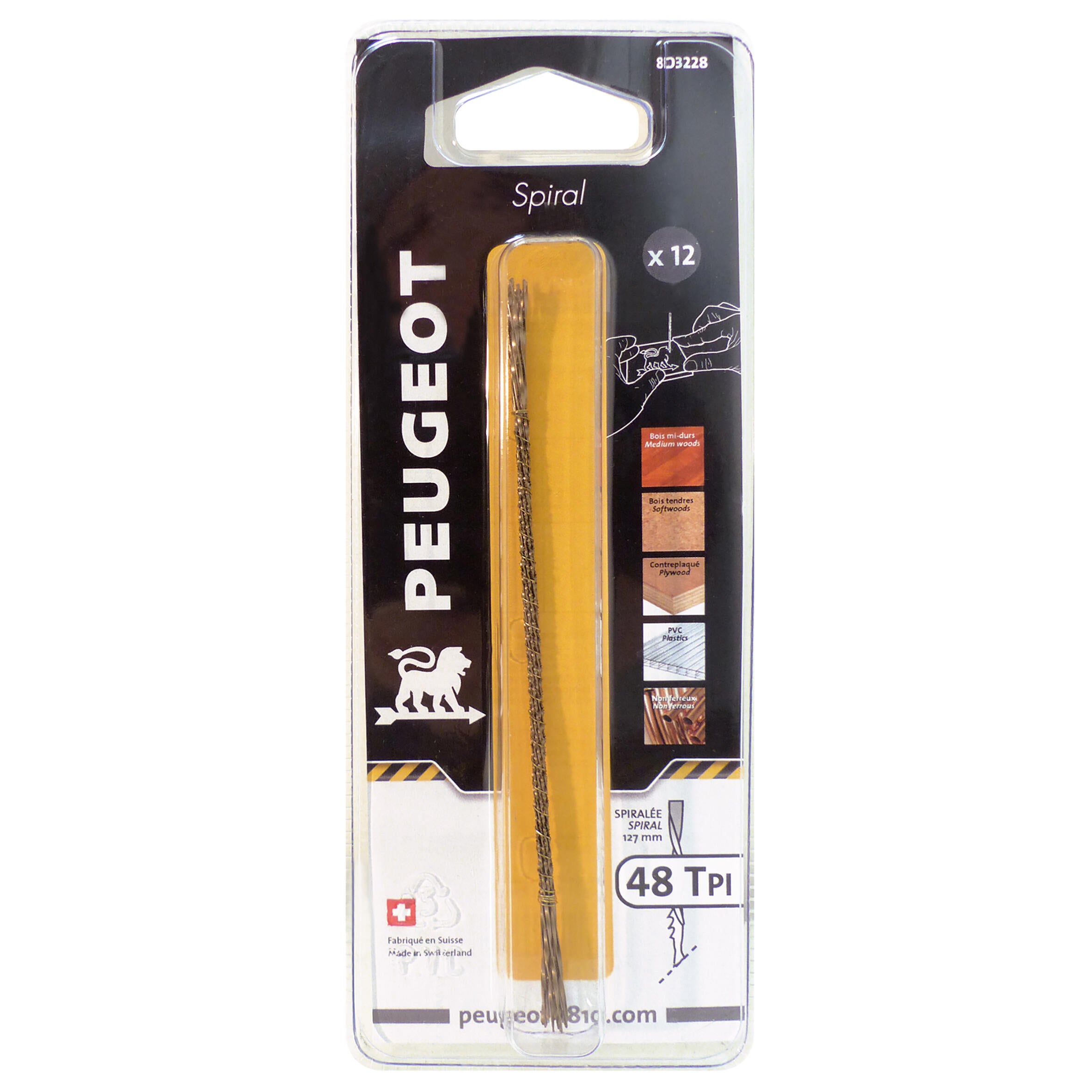 Lot De 12 Lames De Scie à Chantourner Brrnoo – Pour Métal Et Bois – Classique