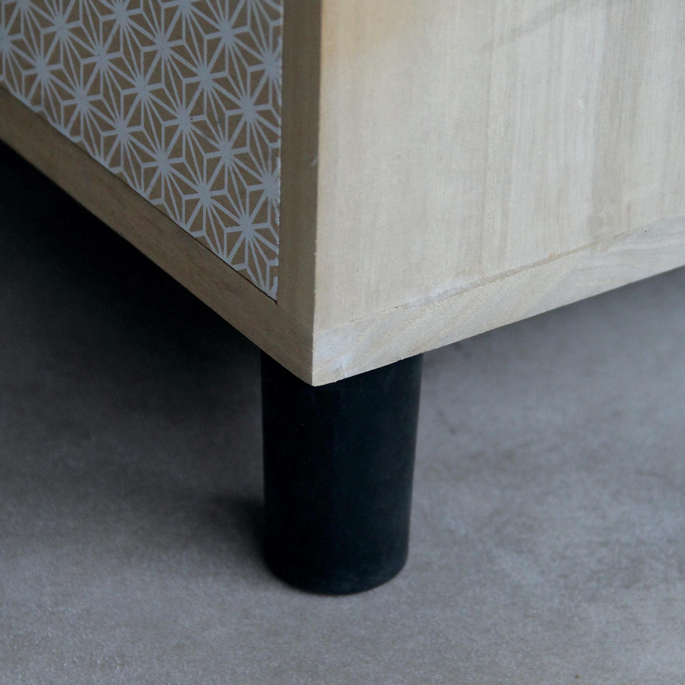 Butée de porte à visser caoutchouc CHRISLIGNE noir, ⌀3.9 x L.4 x H.7.5 cm - 2