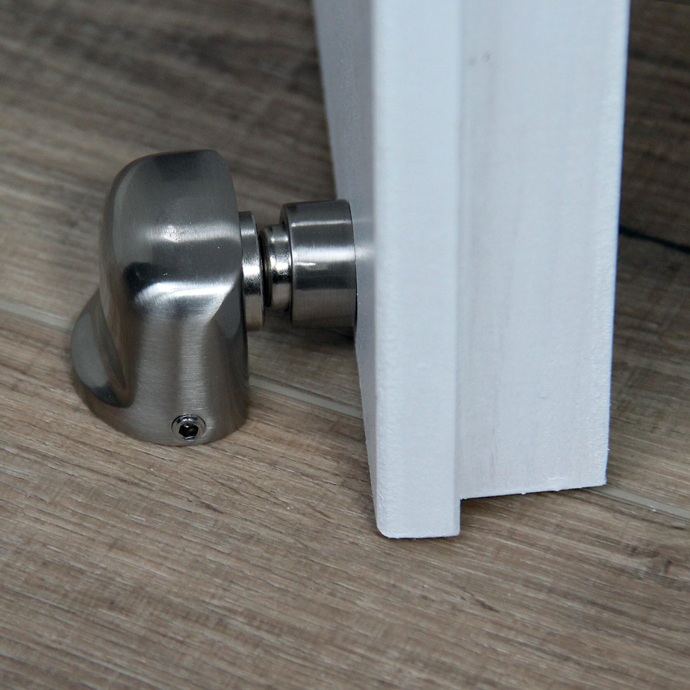 Butée de porte aimanté CHRISLIGNE zamak nickelé, L.3.3 x H.3.7 x l.4.3 cm - 2