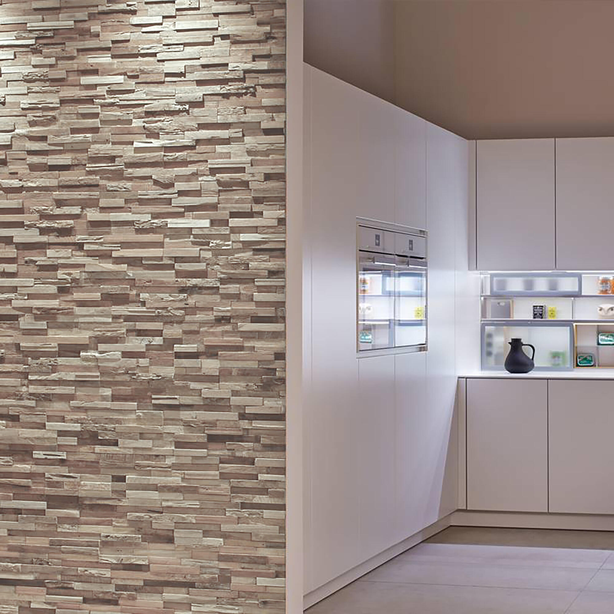 Revestimiento de pared de madera serie ultrawood benevento