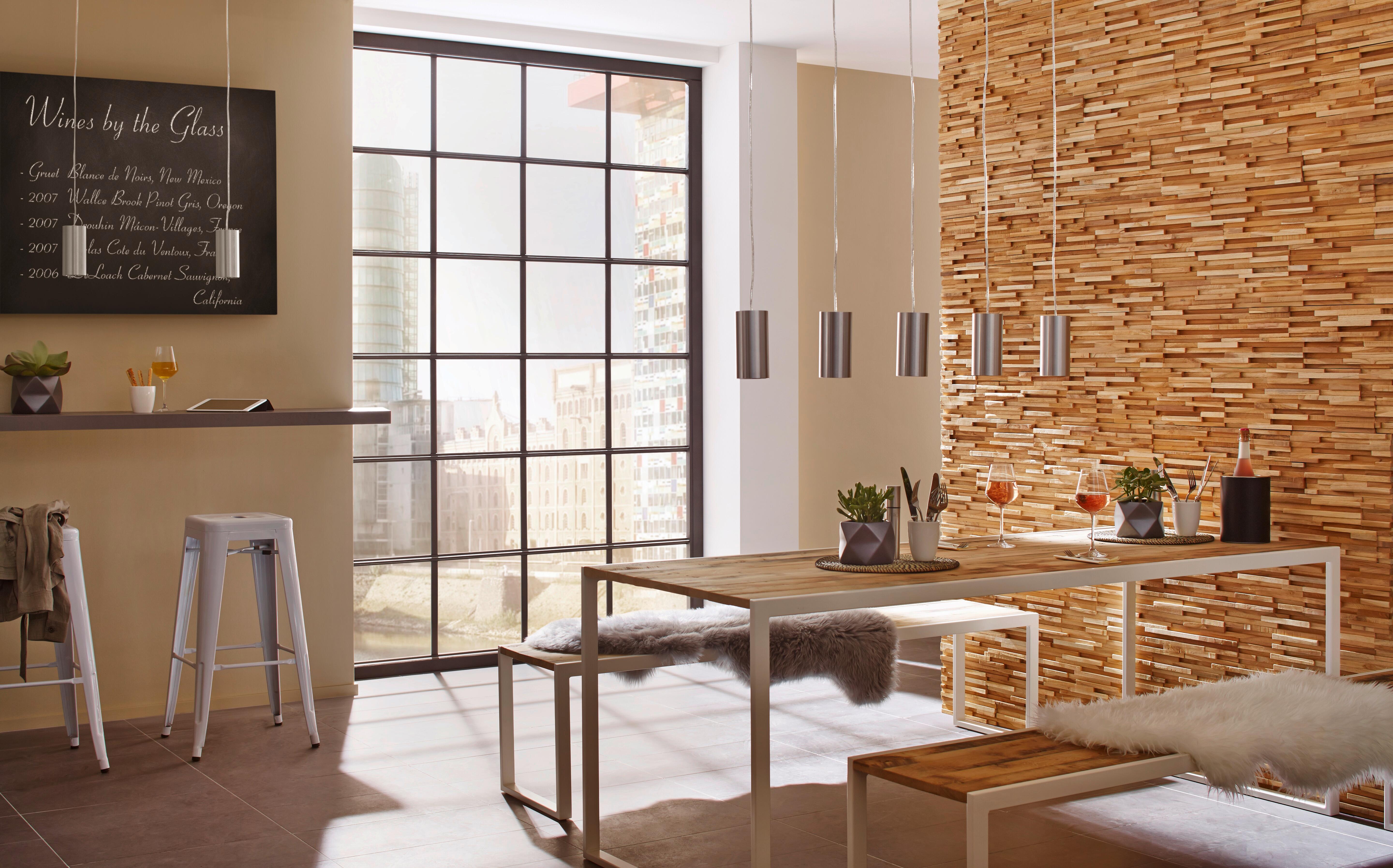 Revestimiento de madera serie ultrawood teak toscani