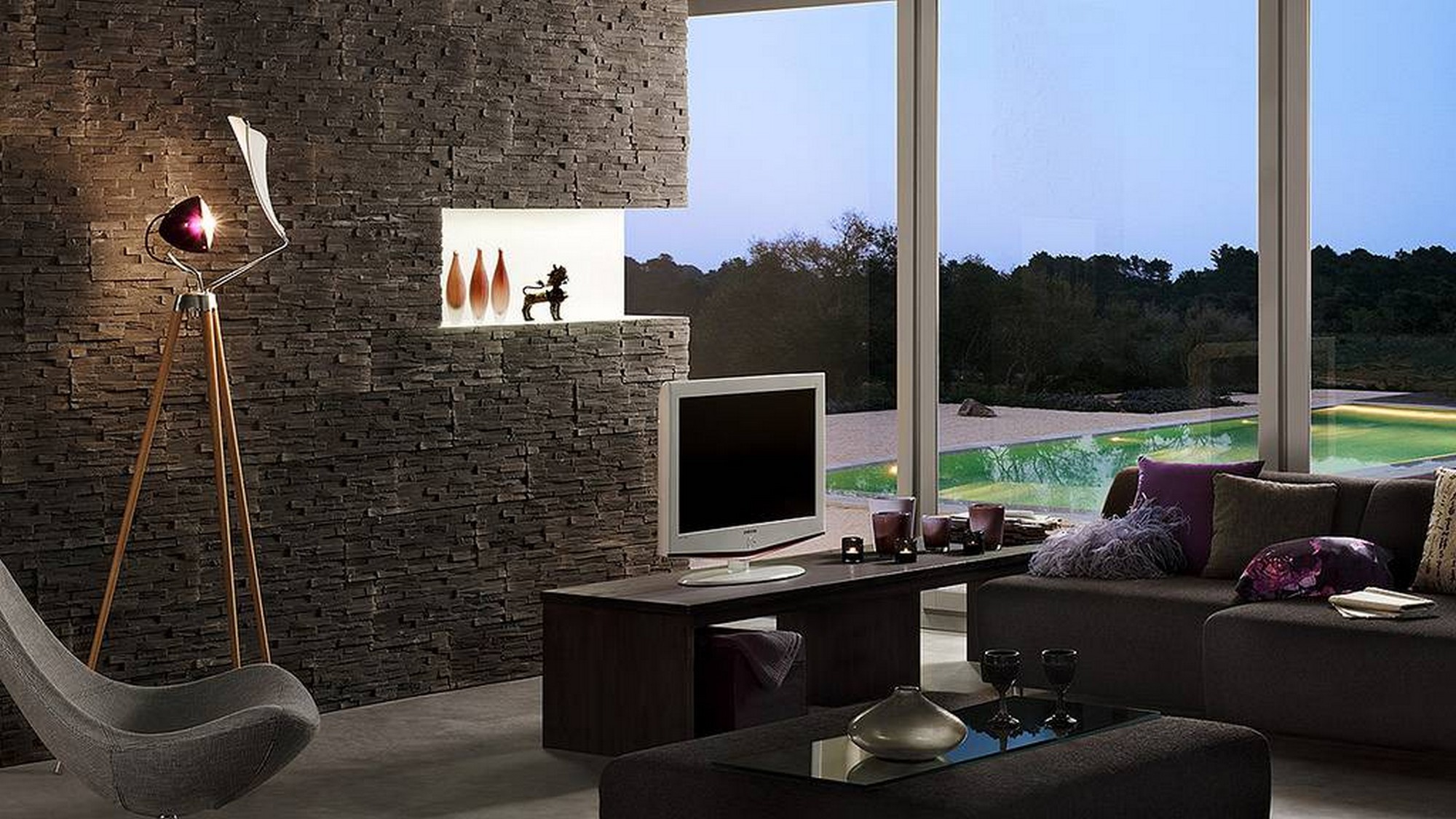 Plaqueta benevento antracita ultrafit 19.8x58.5 cm