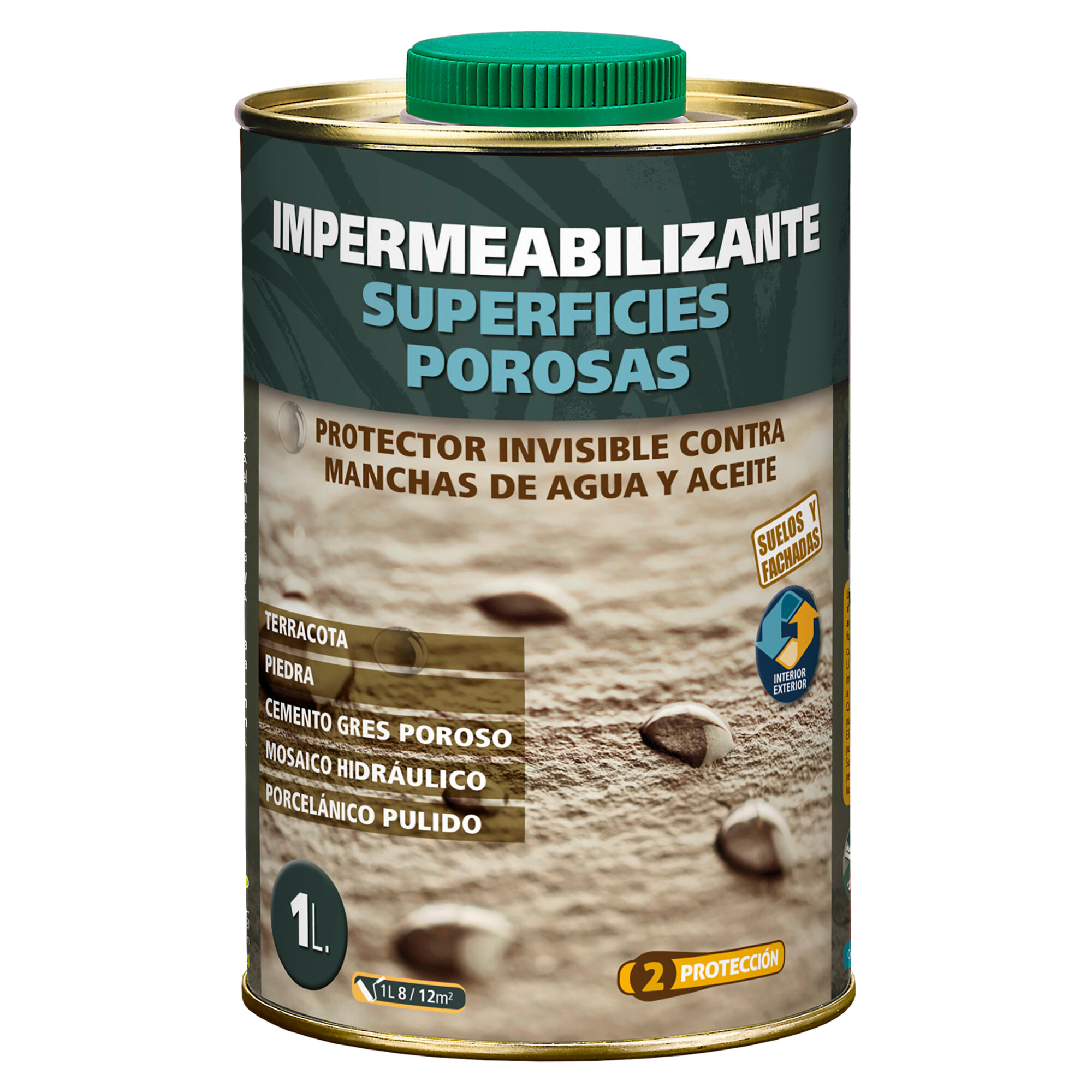 Impermeabilizante superficies porosas transparente monestir 1l