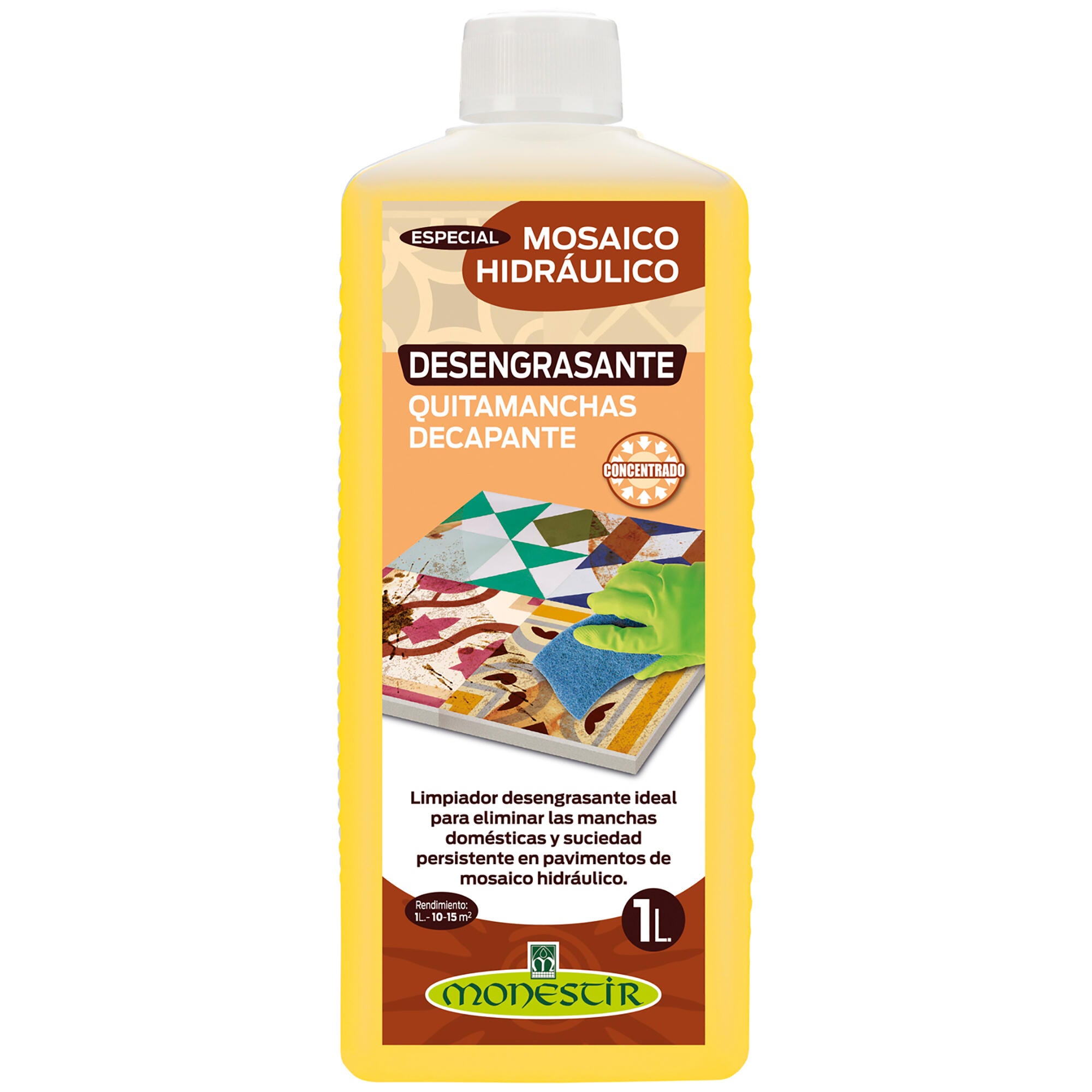 Quitamanchas desengrasante mosaico hidráulico monestir 1l