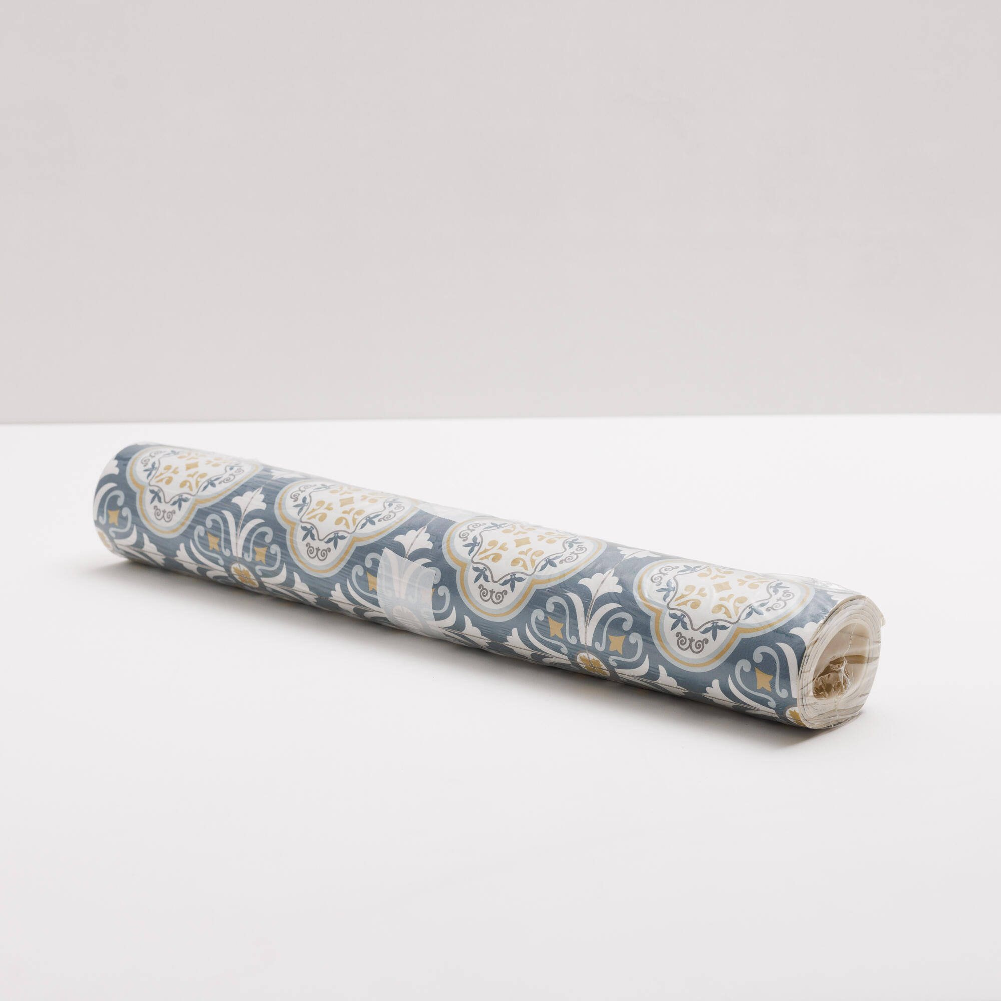 Alfombra pie de cama pvc Esco exterior/interior 48x110cm tejido plano base antideslizante mosaico multicolor - 13