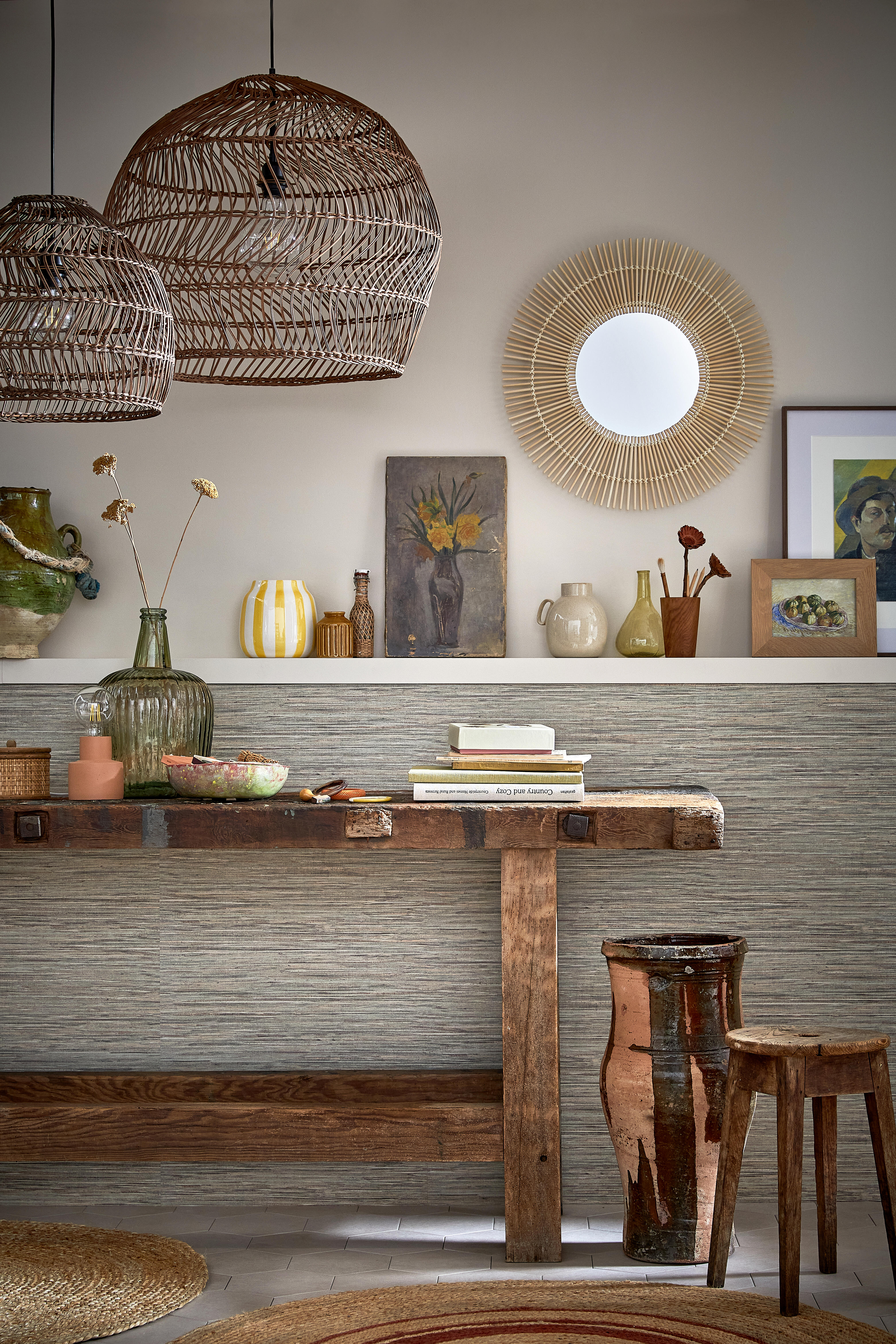 Vase Dame Jeanne, verre recyclé transparent, l.29 x H.42 cm - 8