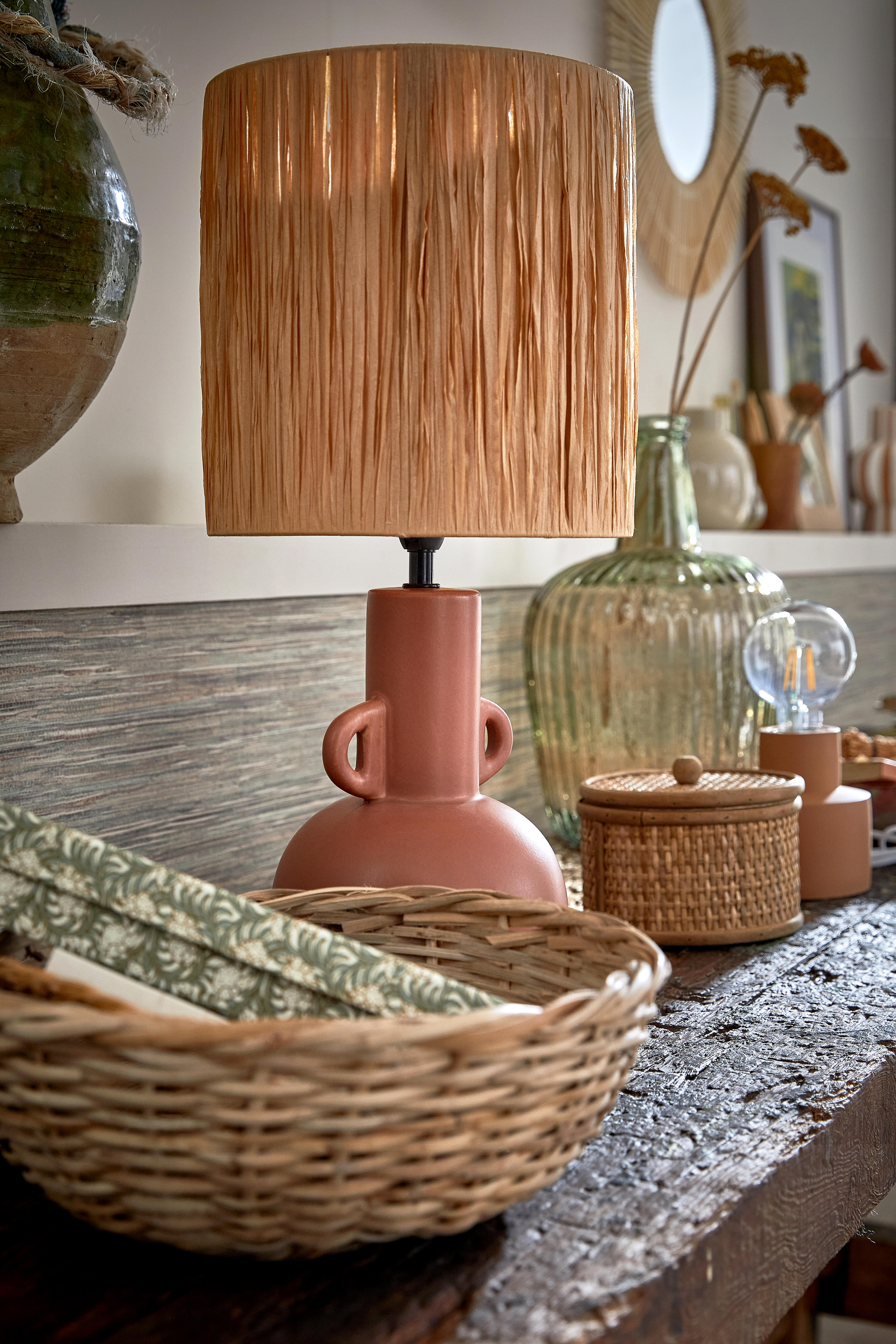 Vase Dame Jeanne, verre recyclé transparent, l.29 x H.42 cm - 6