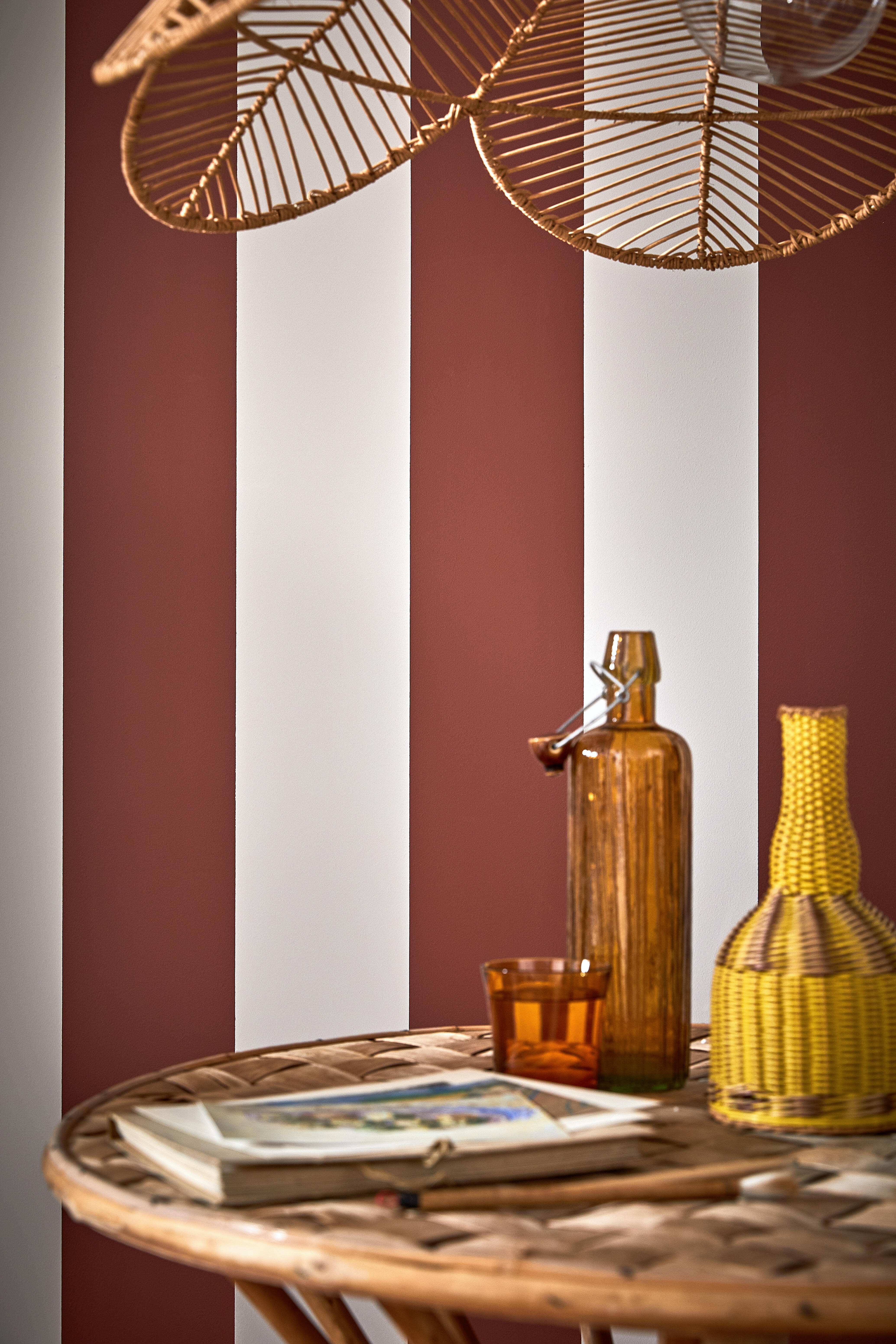 Suspension Andene rotin, beige, Diam.85 cm, E27 - 3