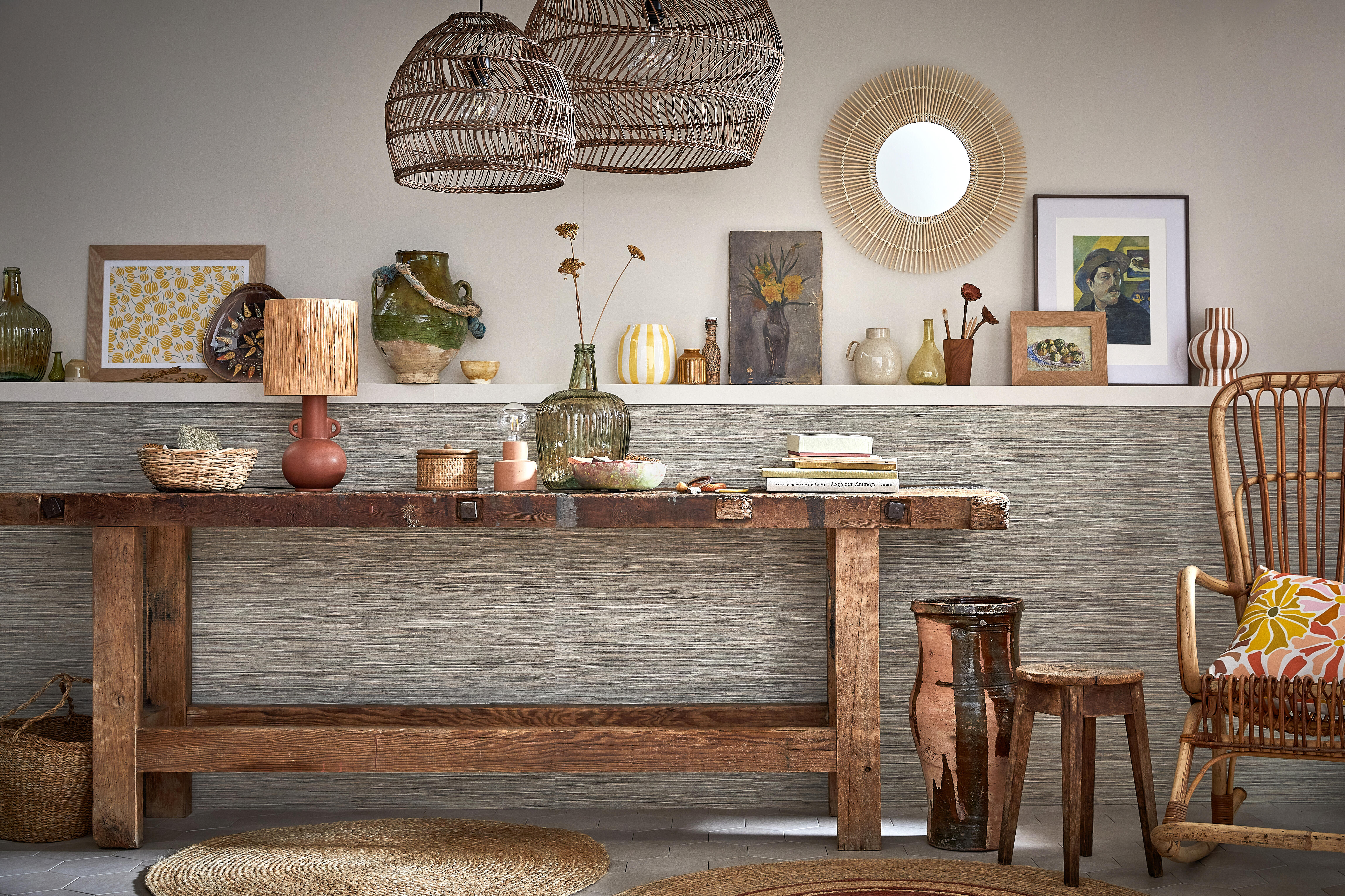 Miroir rond bambou naturel Bamboo INSPIRE diam.30 cm - 9