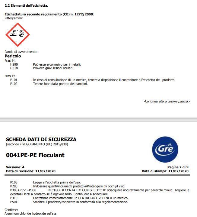 Flocculante liquido GRE Natural Clarifier 1 L - 2