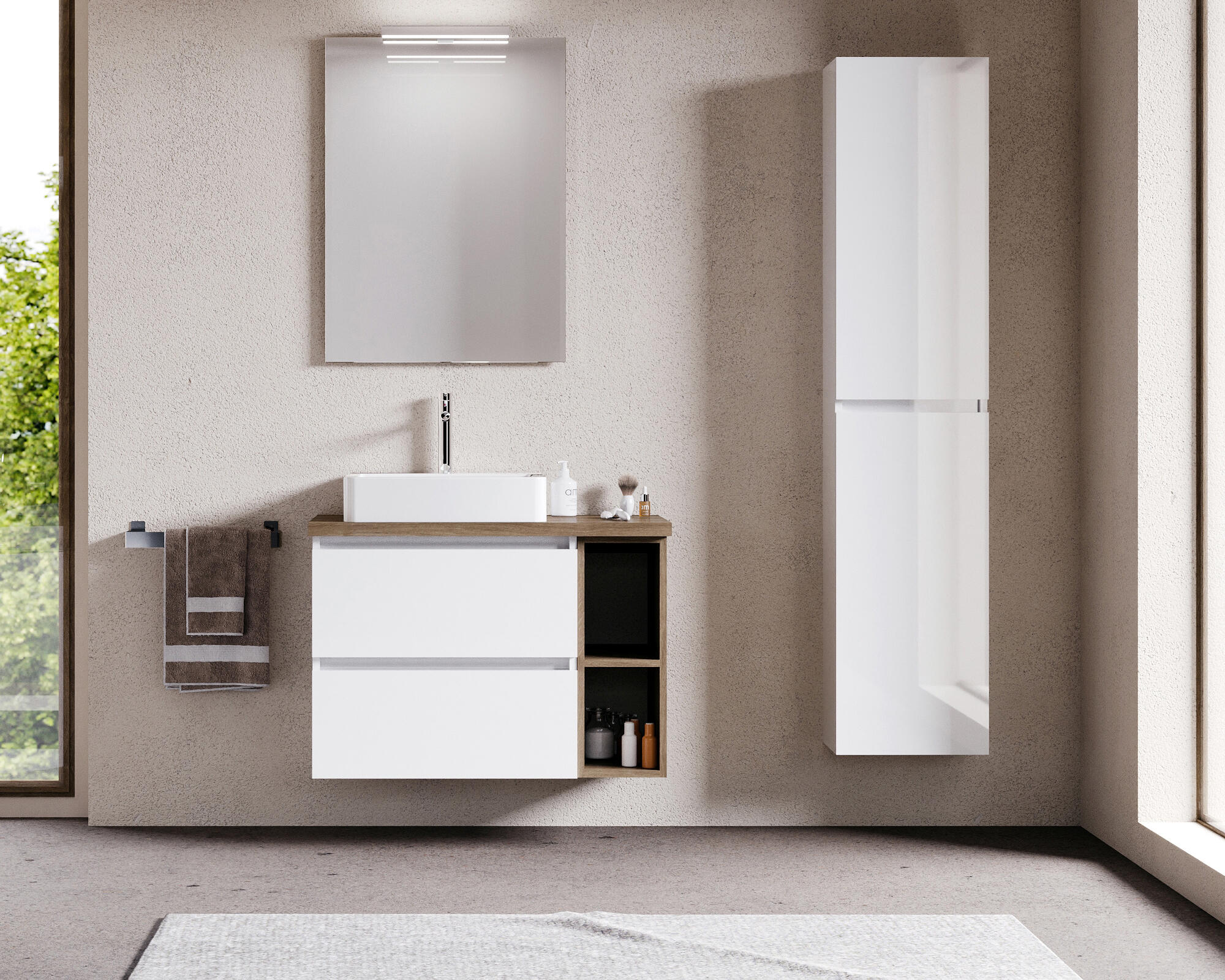 Móvel de casa de banho com prateleir 20X43,5X54 cm carvalho Aml Play - 2