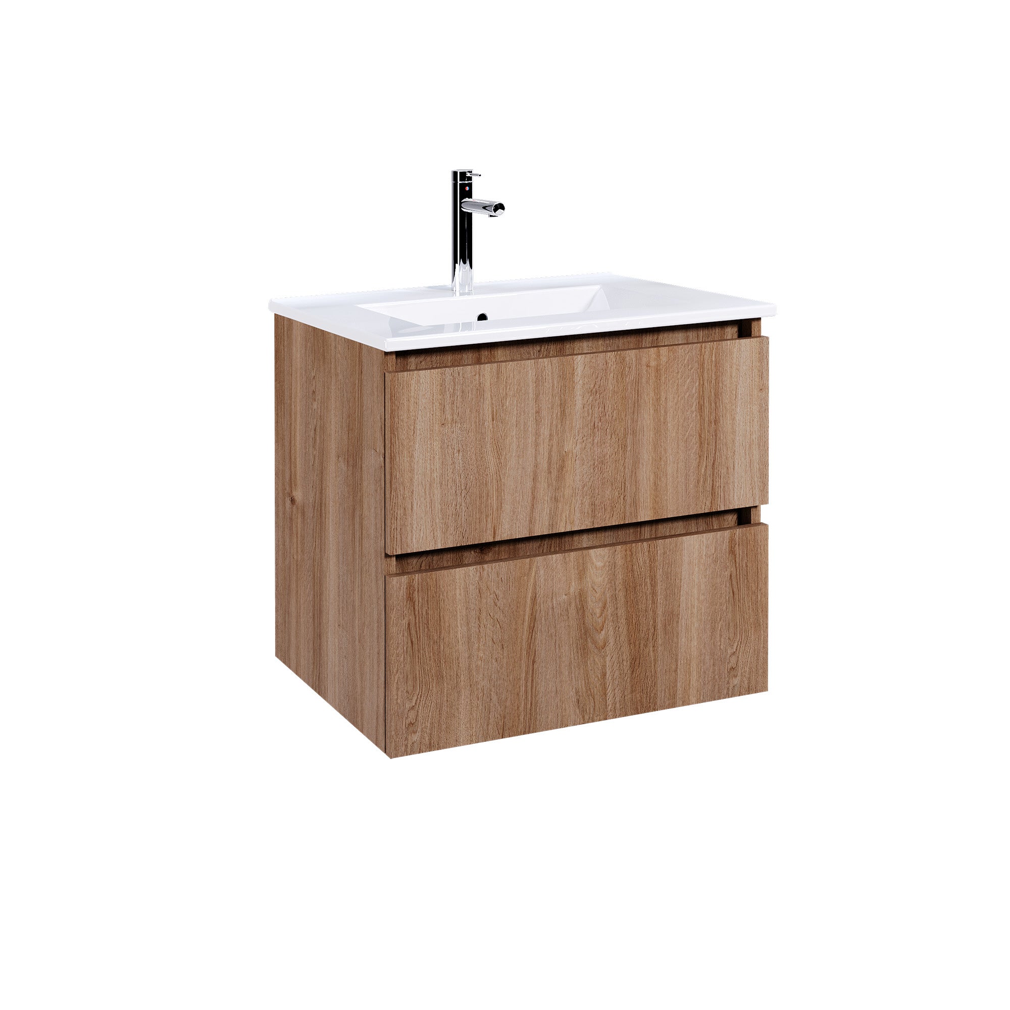 Móvel de casa de banho 2 gavetas 60X45X54 cm carvalho Aml Play - 3