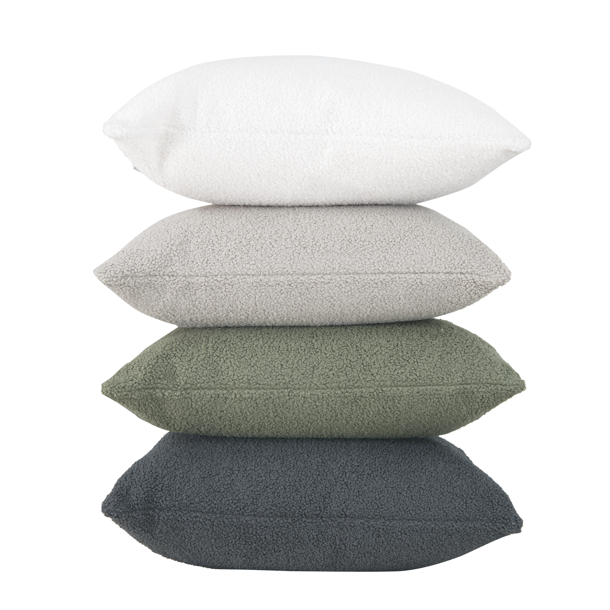 Coussin Charly, à bouclettes, blanc l.50 x H.50 cm INSPIRE - 11