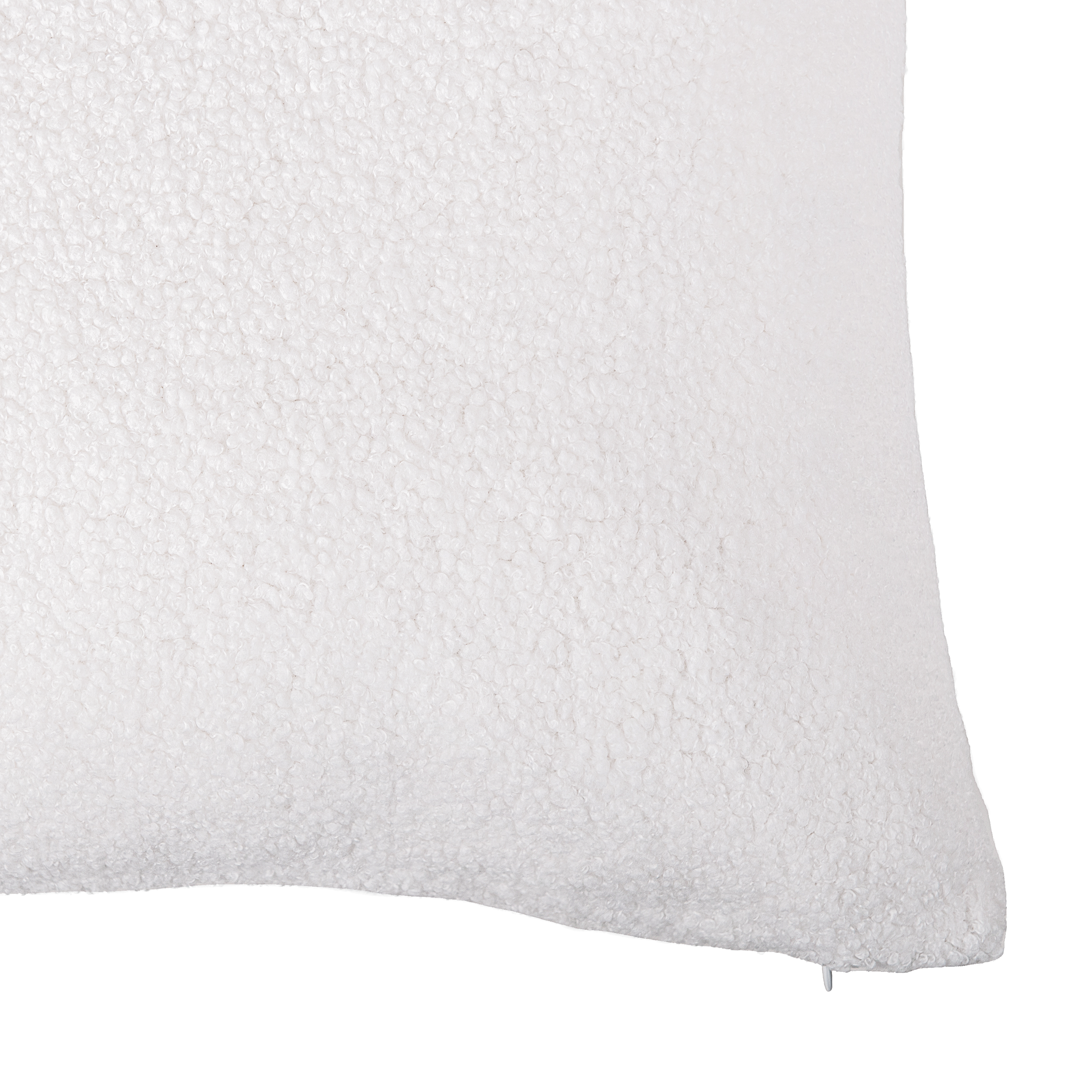 Coussin Charly, à bouclettes, blanc l.50 x H.50 cm INSPIRE - 8