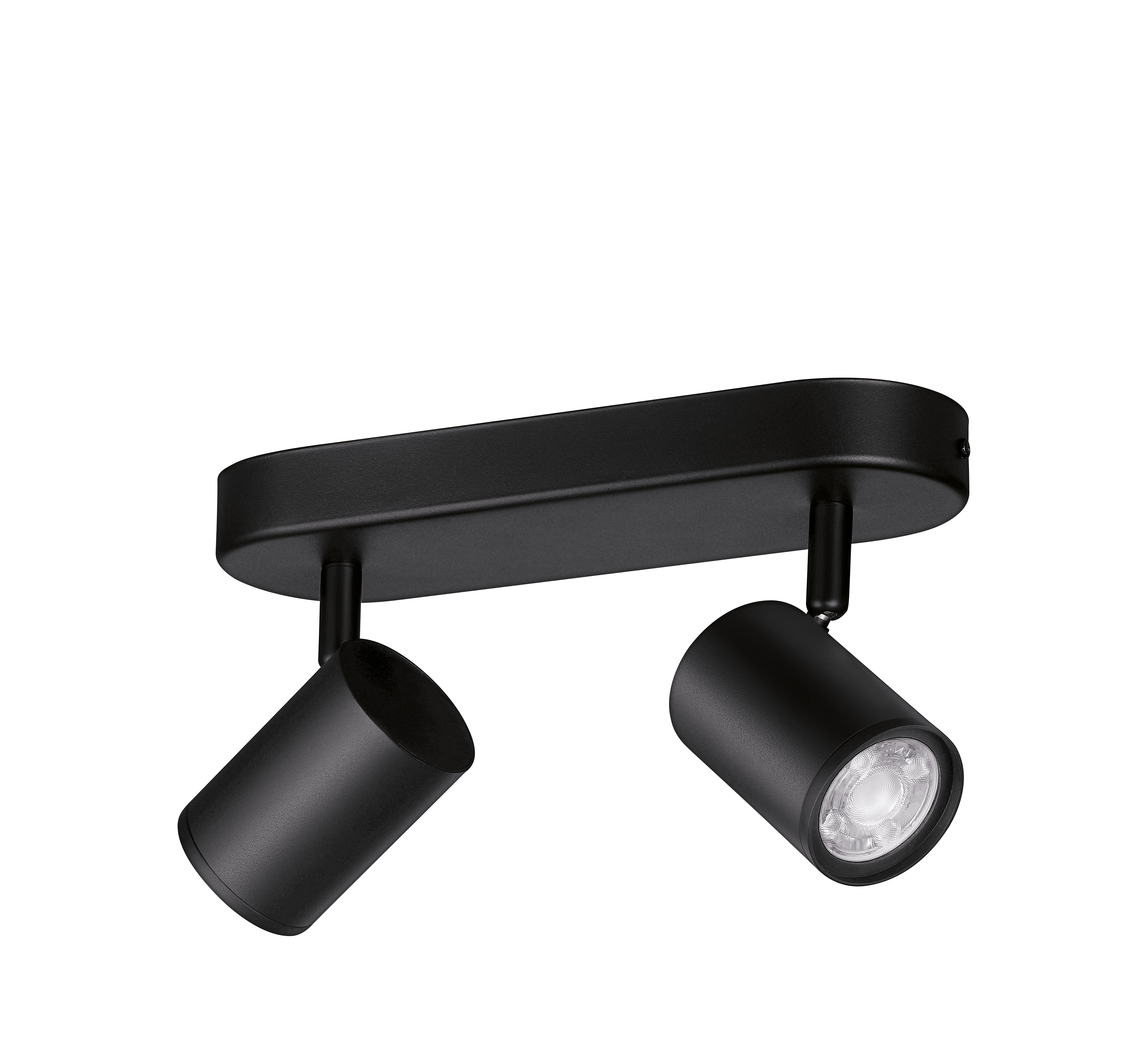 Listwa reflektorowa Imageo czarna 2 x LED Wiz Smart lighting
