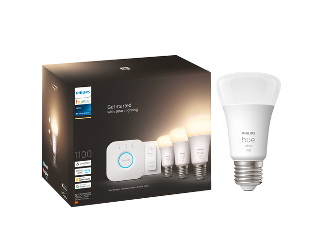 Żarówka LED 3 szt. E27 9 W = 75 W 1055 lm Ciepła biel z pilotem Philips Hue