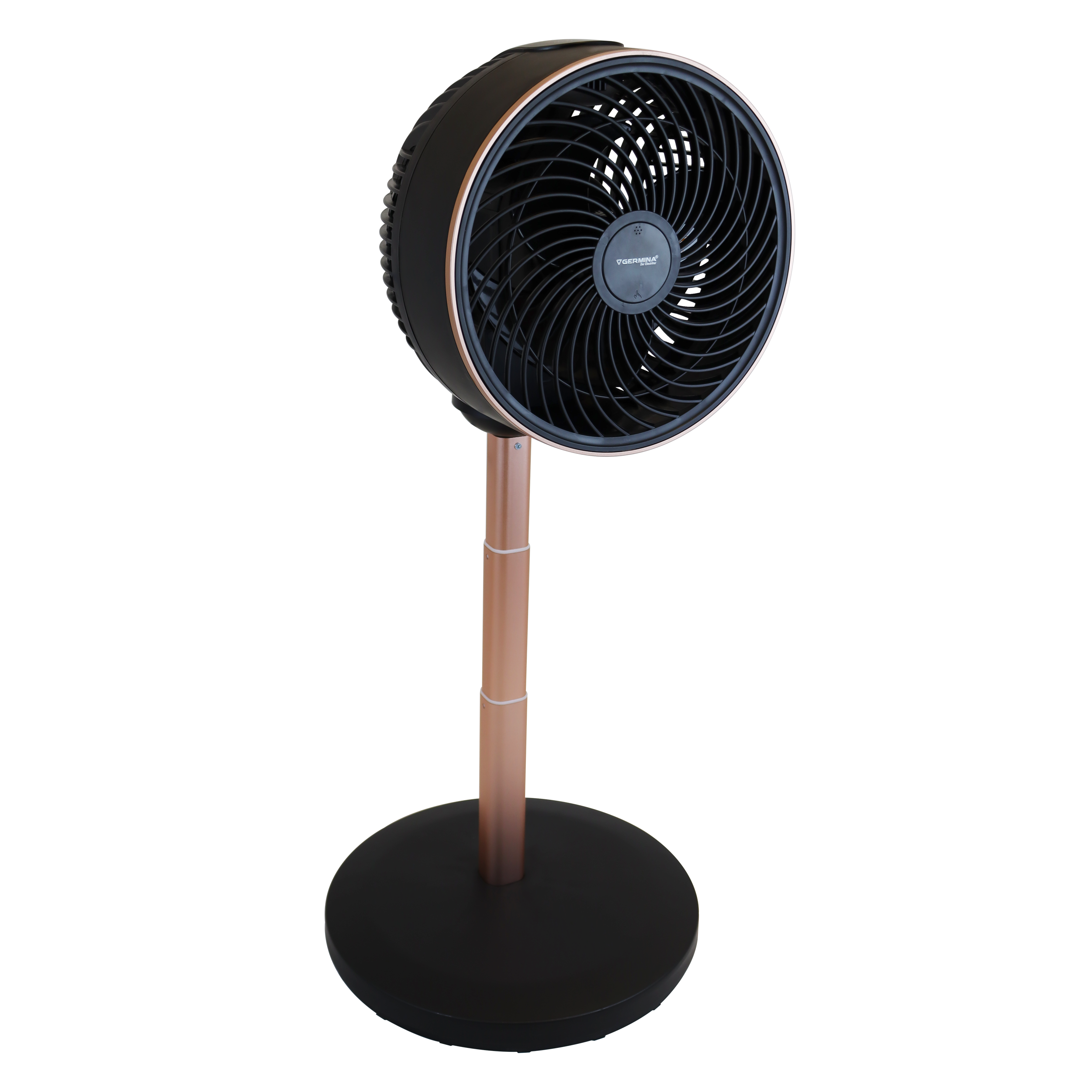 Wentylator podłogowy 75cm 50W czarny/złoty GERMINA DER ELECTRIKER
