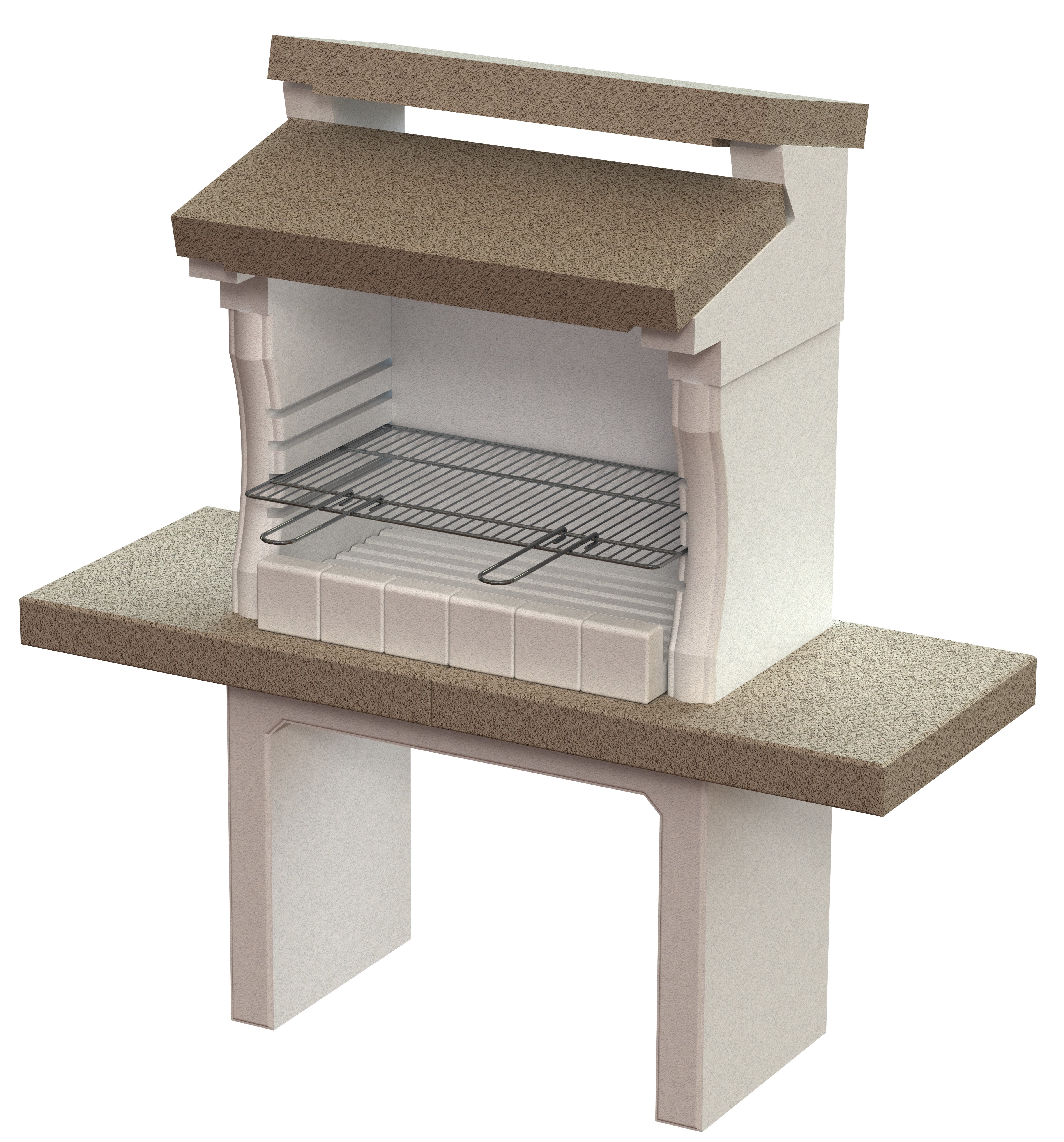 Cassetto Barbecue IMEX EL ZORRO - Con Griglia Zincata 46x41x35 Cm | Nero