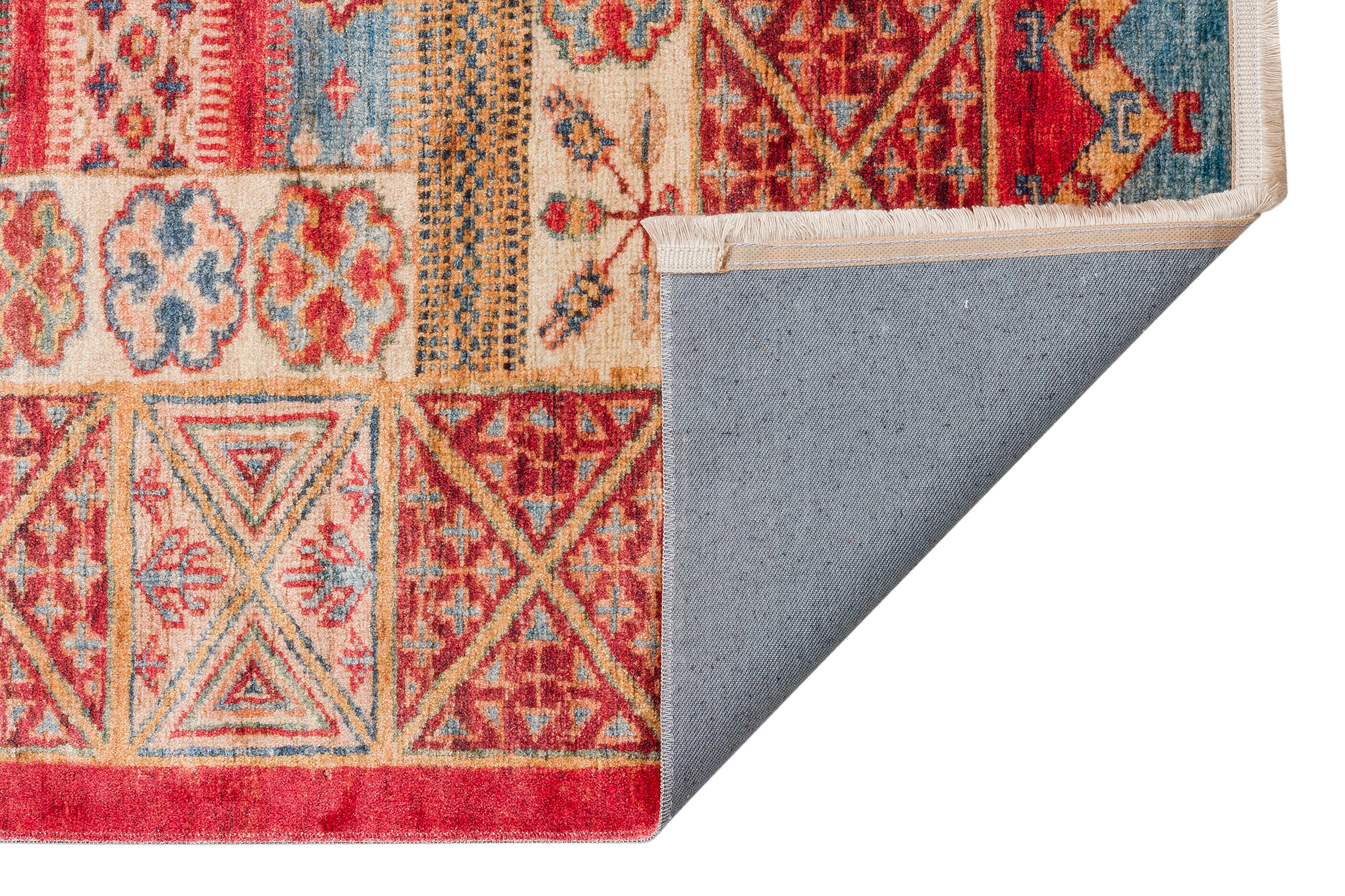 Tapete oriental ANTIK CANVAS 160X230CM AZUL/VERMELHO - 4