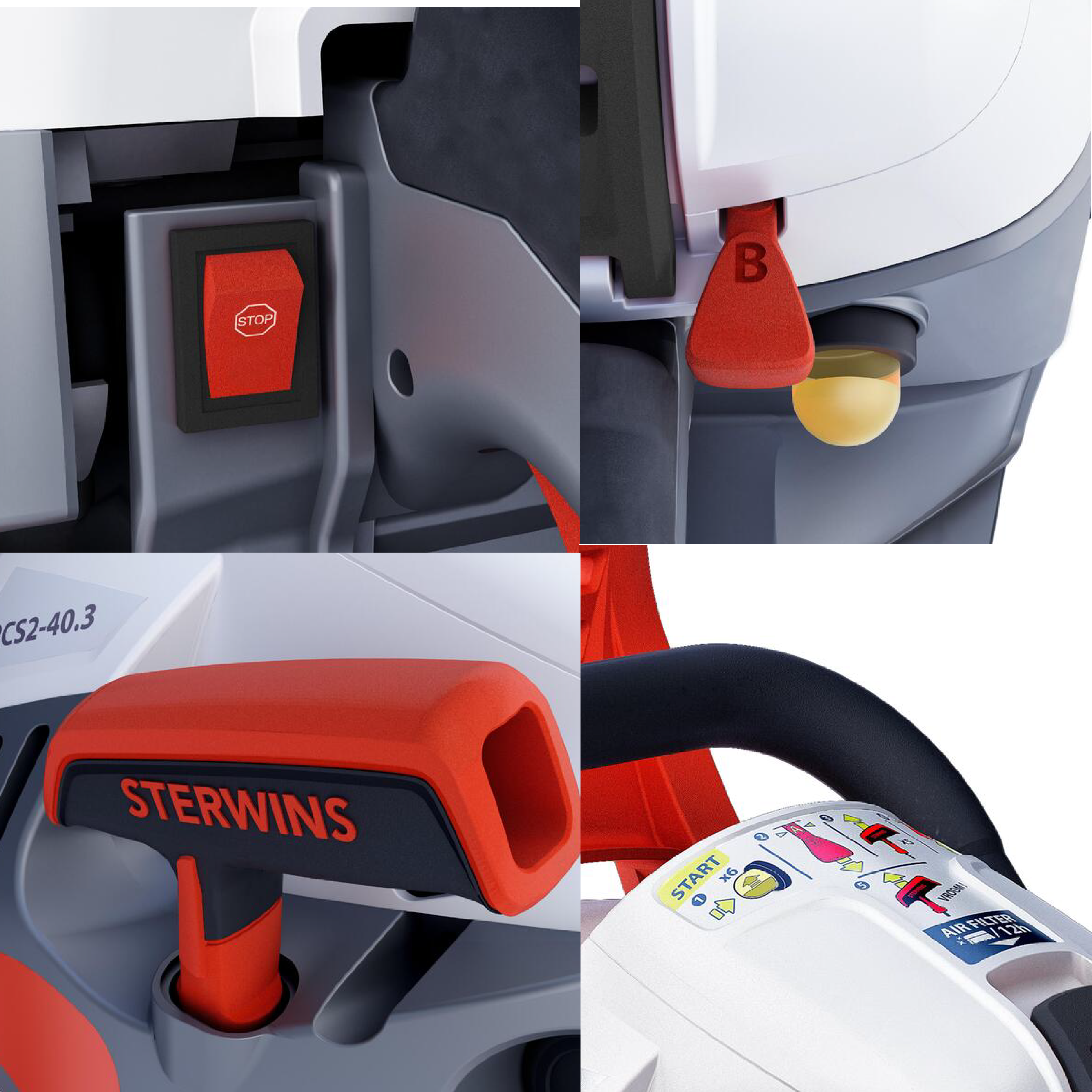 Tronçonneuse à essence STERWINS 40.1 cm³, guide de 40 cm - 3