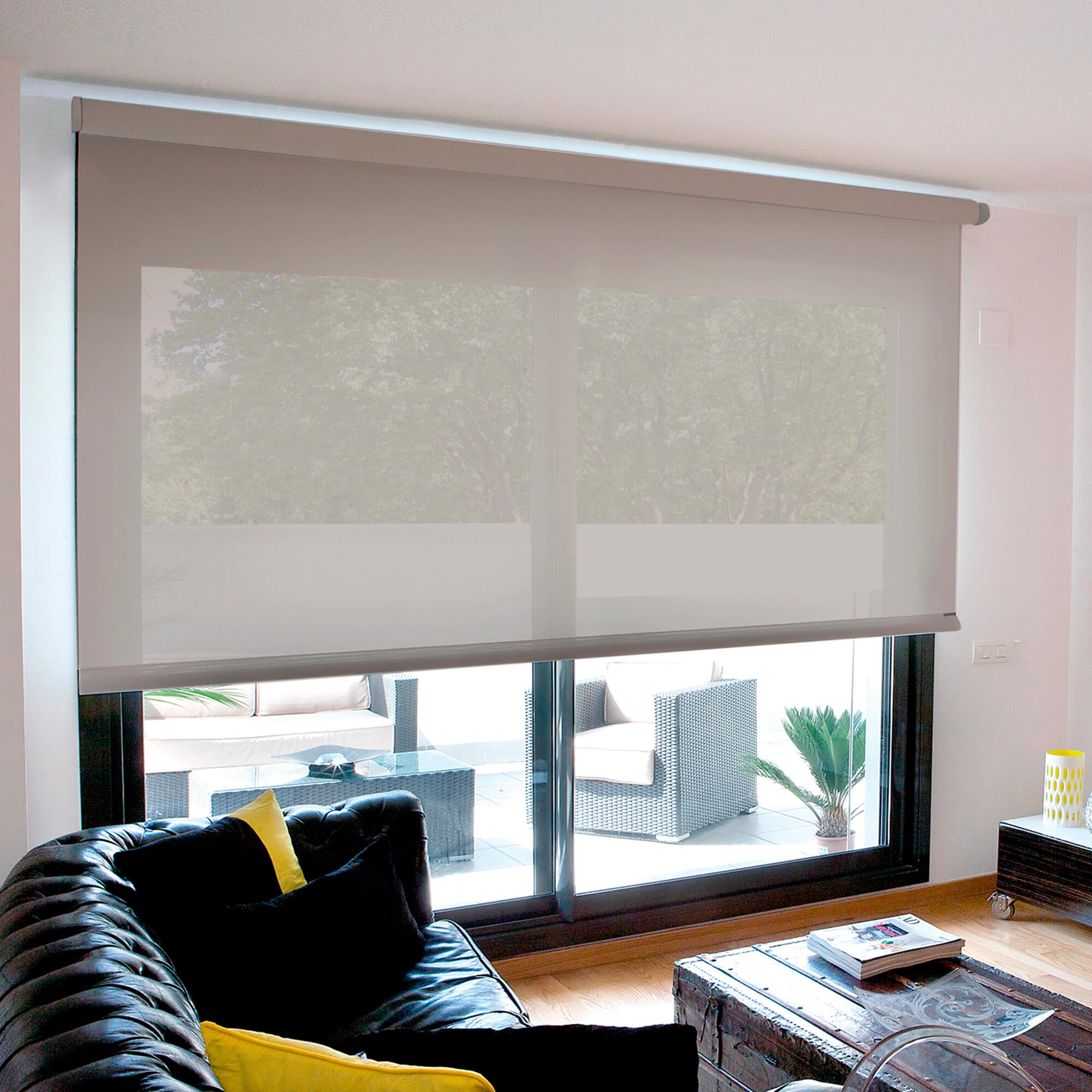 Estore de rolo Screen Inspire 200 X 250 cm Pérola/cinza - 9