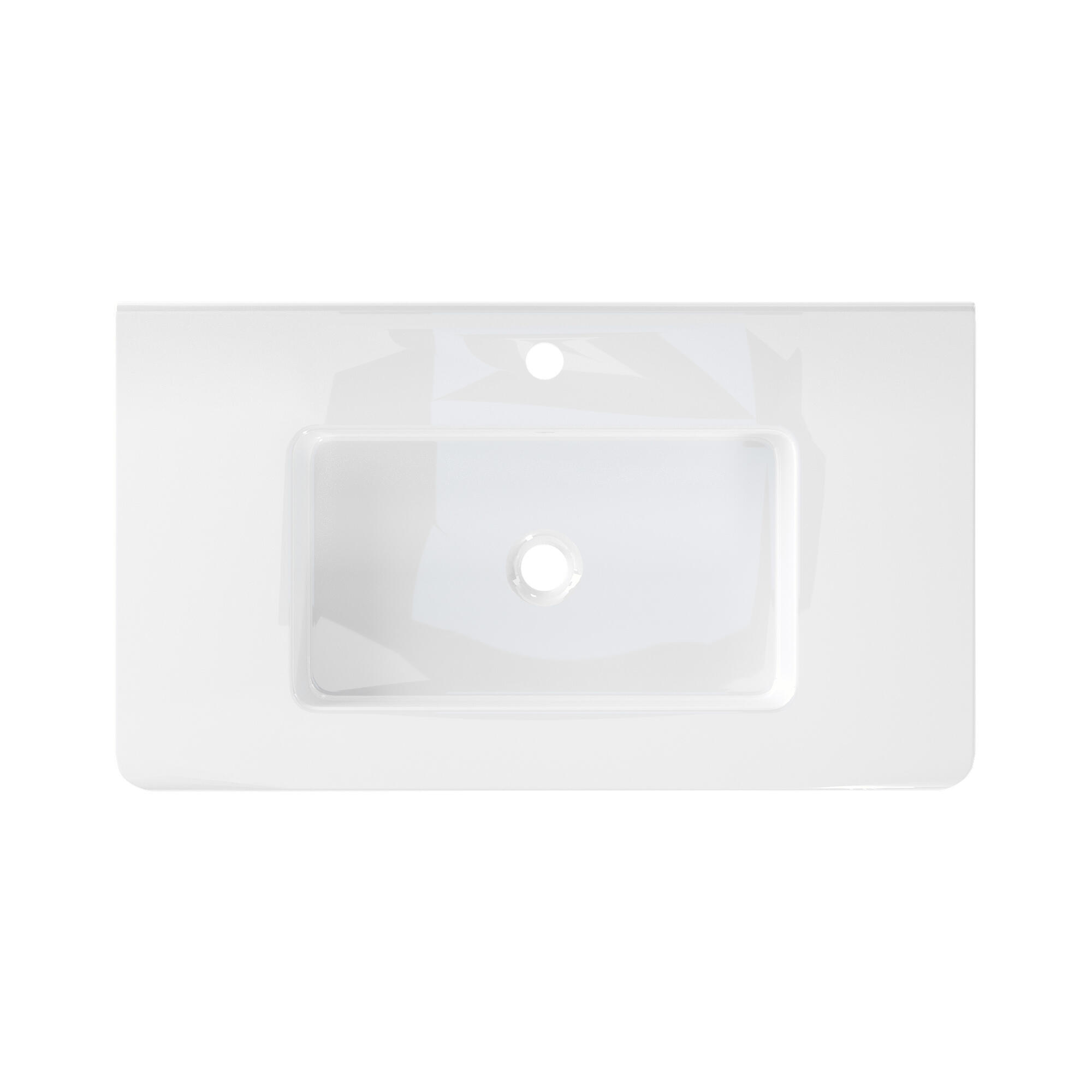 Lavatório 80x46x1,8 cm branco Aml Supra - 2