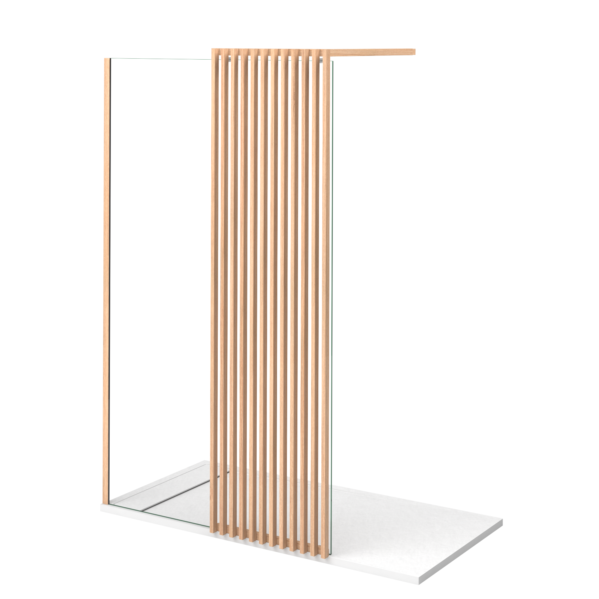 Base de duche SENSEA NEO CARGA MINERAL BRANCA 160X80 CM - 2