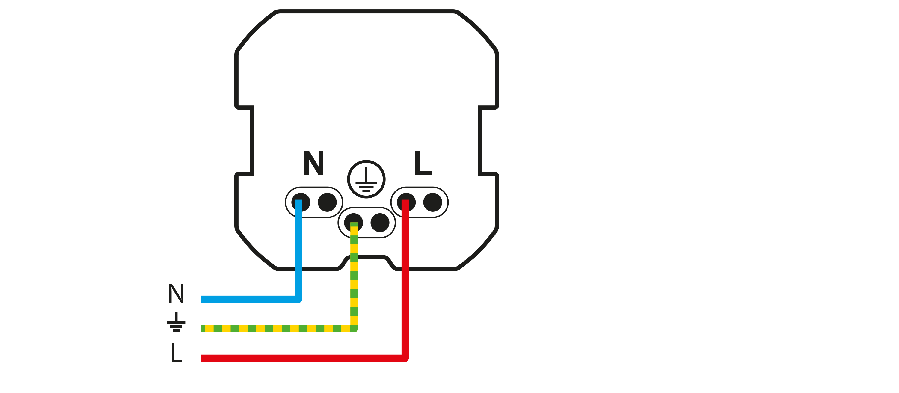 Prise avec terre affleurante avec usb c , à assembler Lumia, LEXMAN, blanc - 6