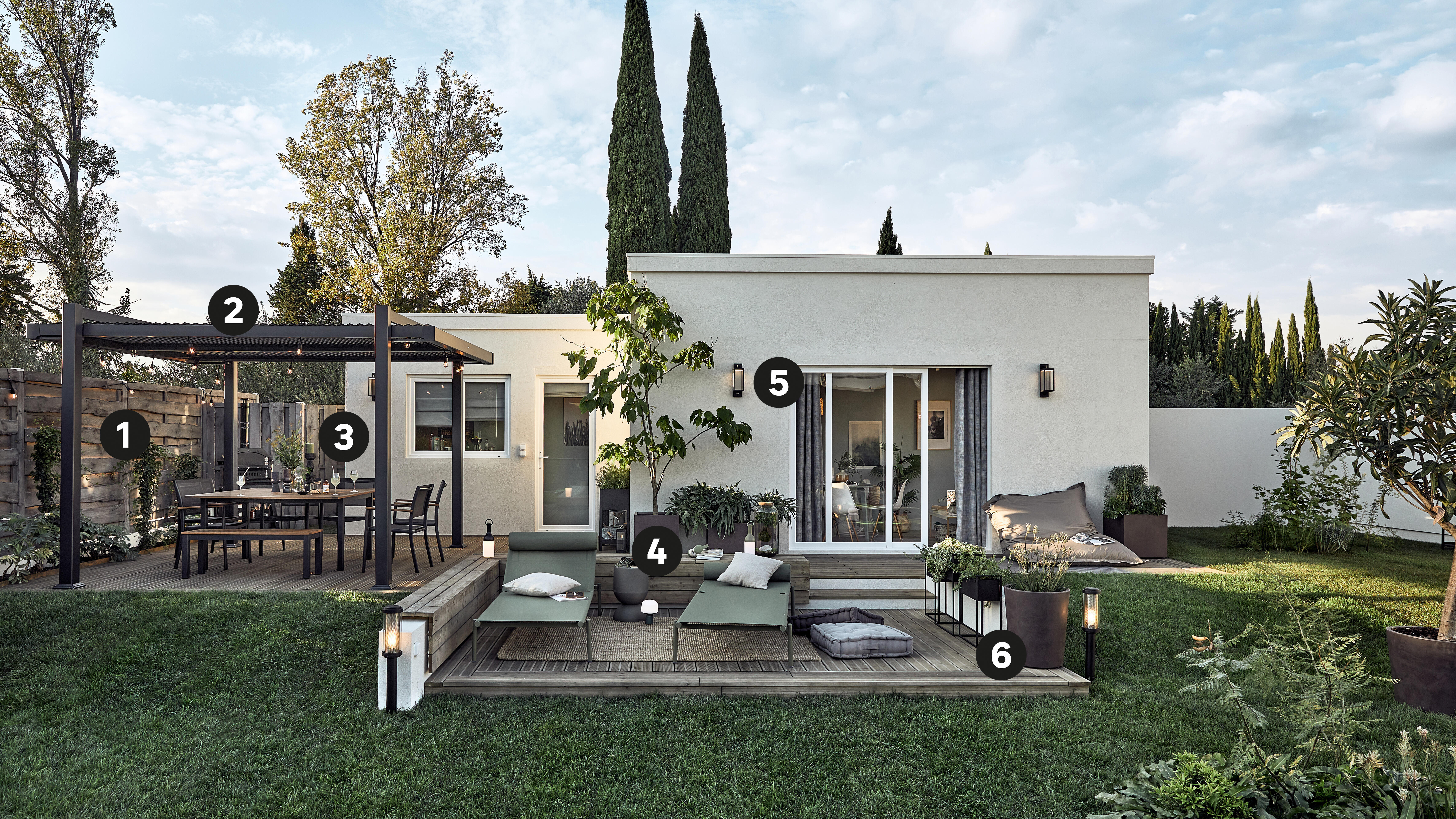 Pérgola de alumínio NATERIAL PERSEA ANTRACITE 3,2X3,6M - 11