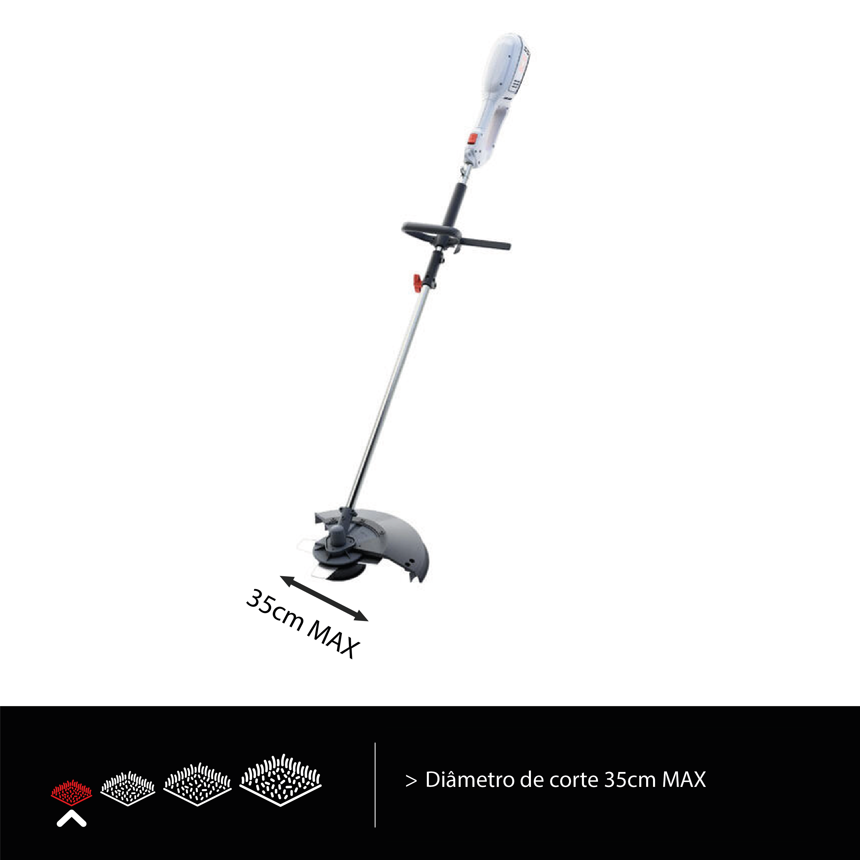 Roçadora elétrica 1200 w 35 cm Sterwins 1200BC-2 - 9