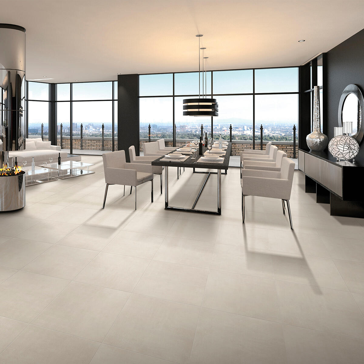 Piastrella da pavimento e rivestimento interno in gres porcellanato 30 x 60 cm rettificato grigio opaco Evitca R9 traffico molto intenso (pei 5/5) Sp. 9 mm 1.26 mq - 2