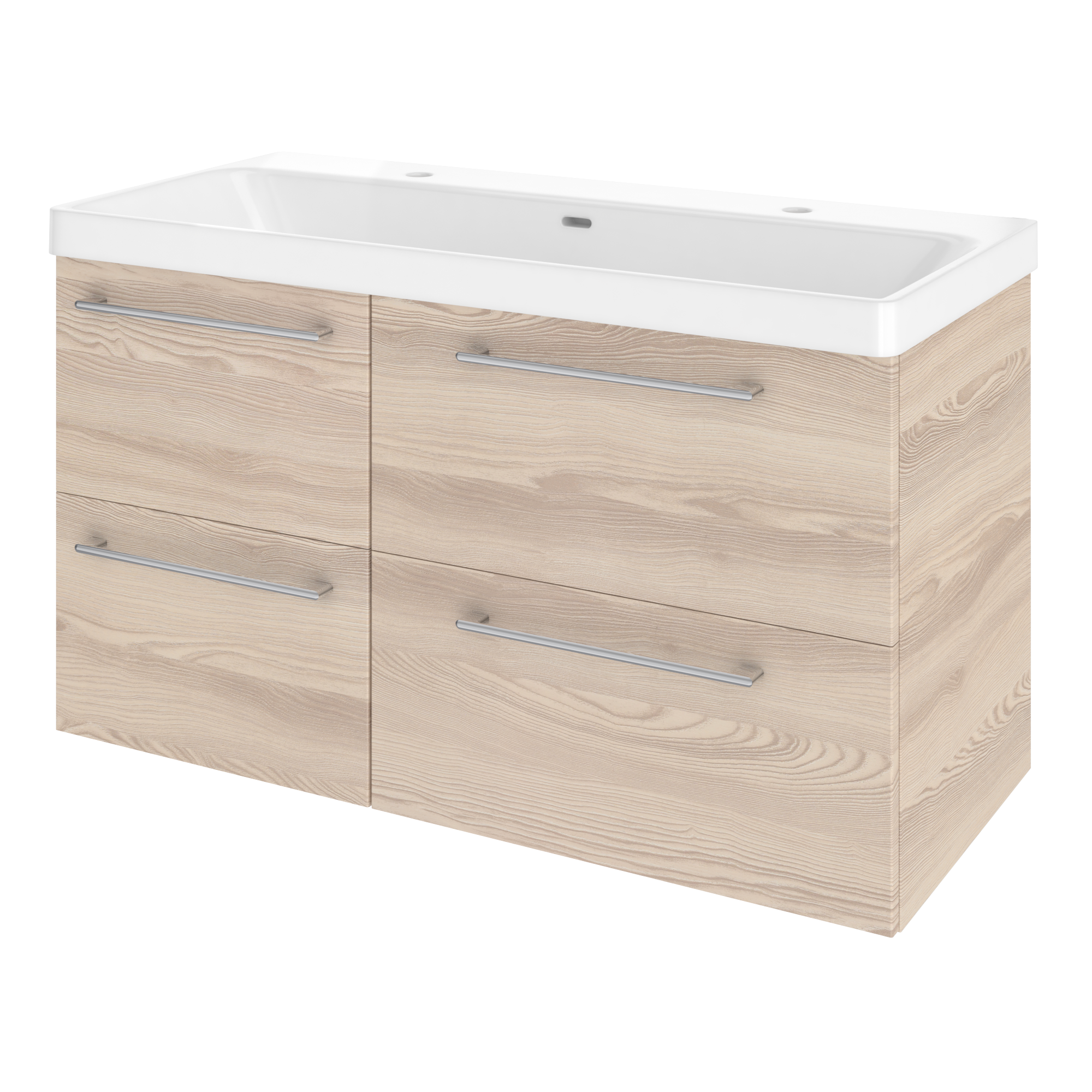 Extension pour meuble sous-vasque l.45 x H.57.7 x P.46 cm, blanc, Remix - 8