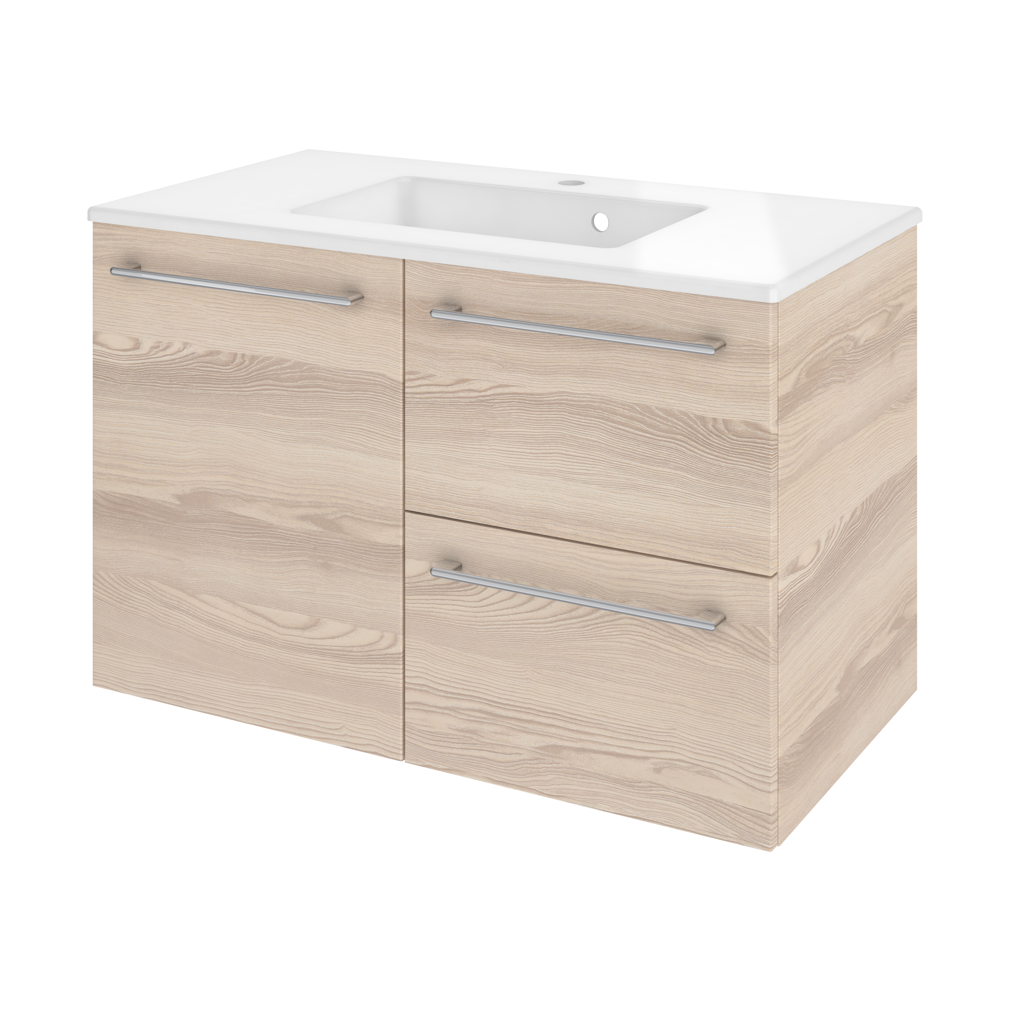 Extension pour meuble sous-vasque l.45 x H.57.7 x P.46 cm, blanc, Remix - 7