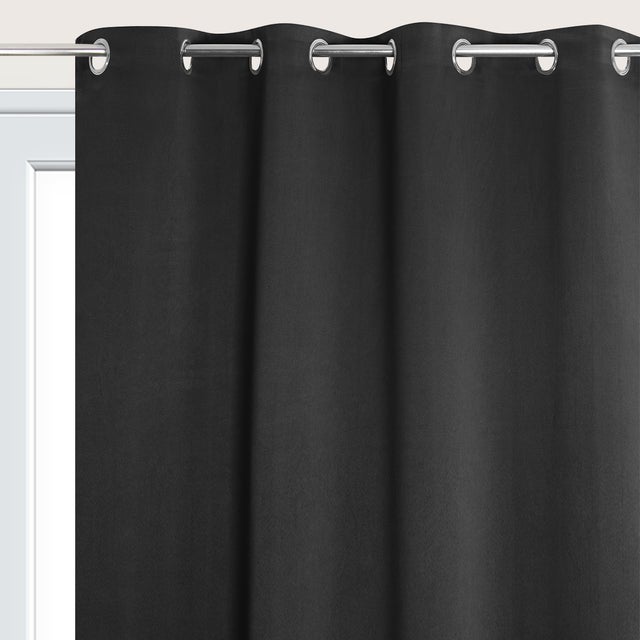Cortinado ilhós Must ocultante 135x240cm preto